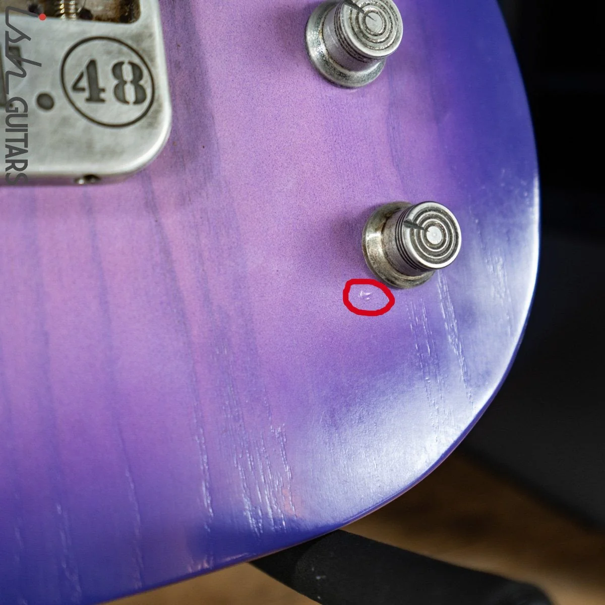 2019 Fraser Vintage Custom Tele Thinline Style Purple Burst - Image 6