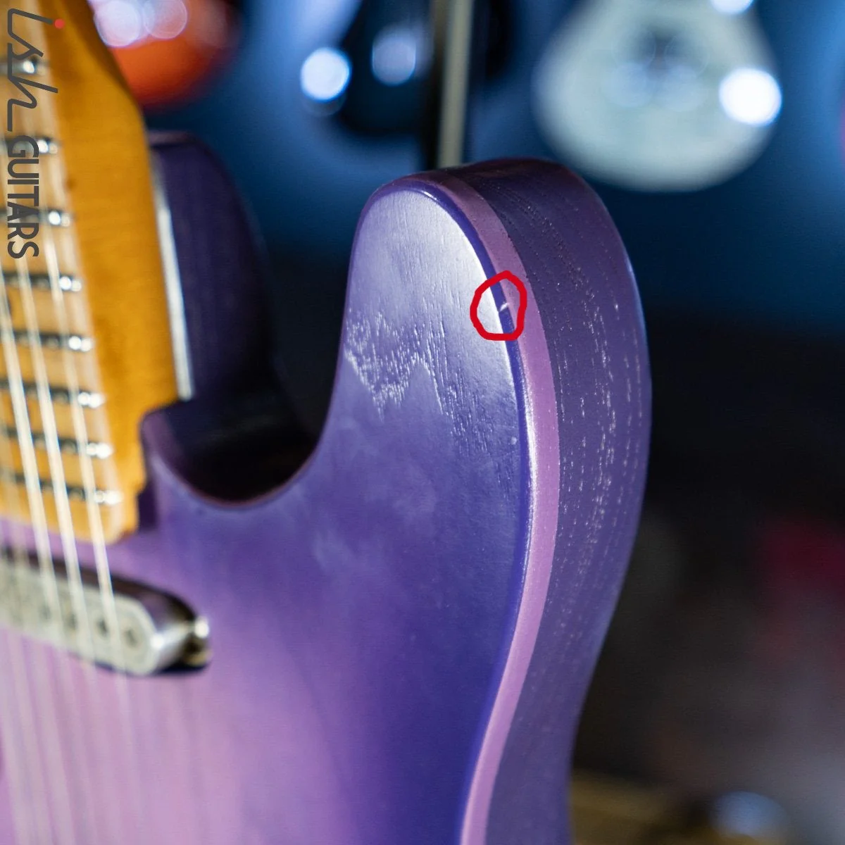 2019 Fraser Vintage Custom Tele Thinline Style Purple Burst - Image 7