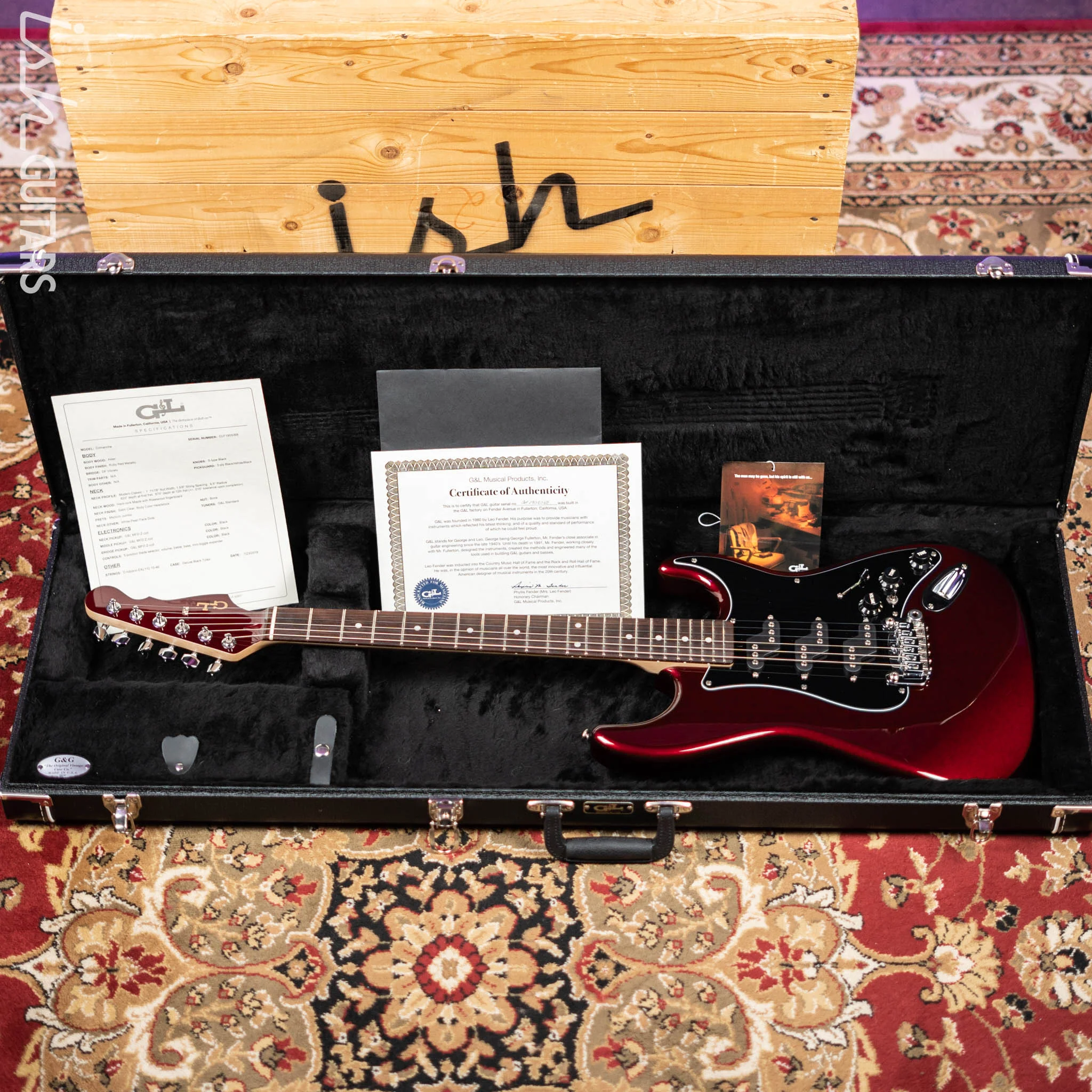 2019 G&L USA Comanche Ruby Red Metallic - Image 12