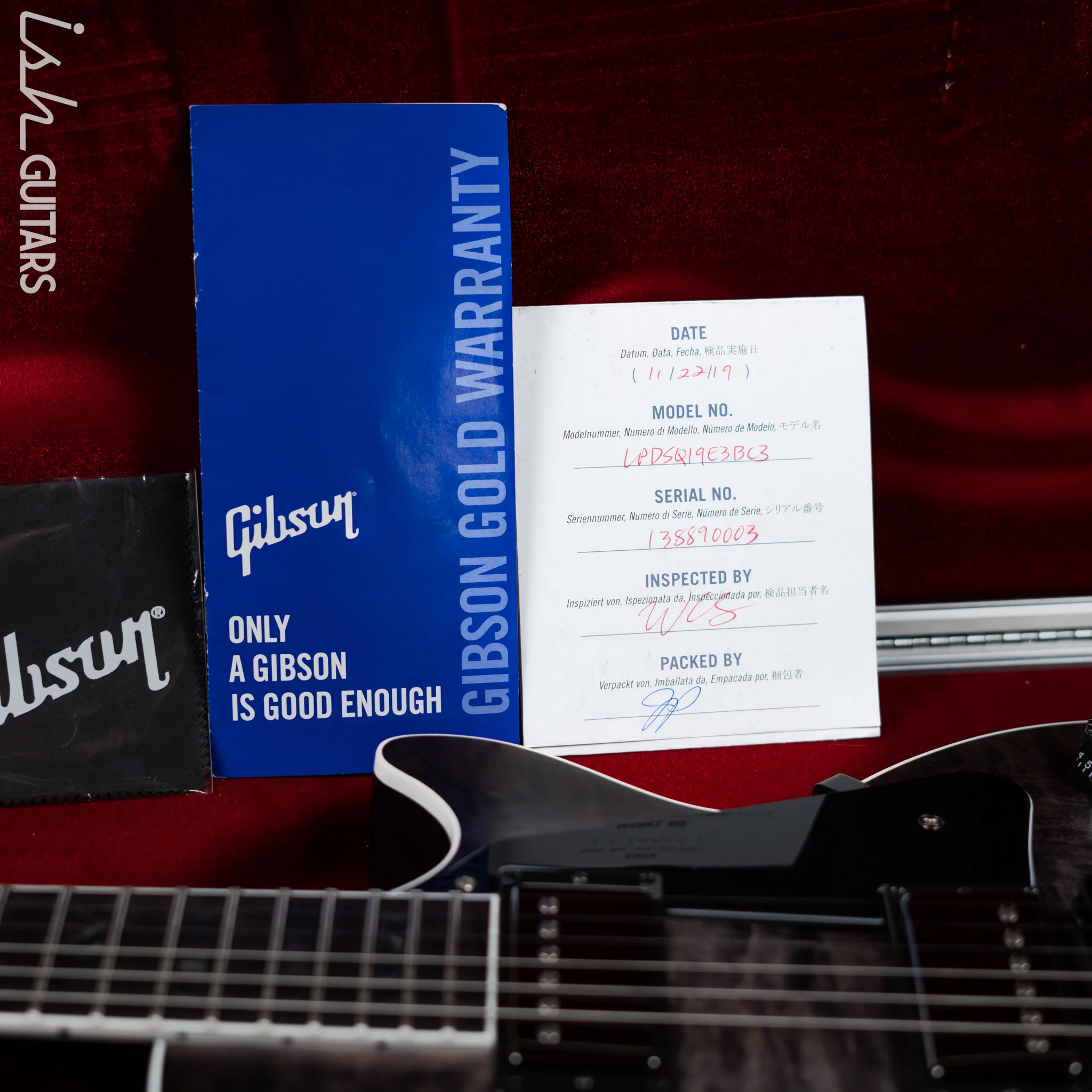 2019 Gibson Les Paul Dark Knight Smoke Black Burst - Image 19