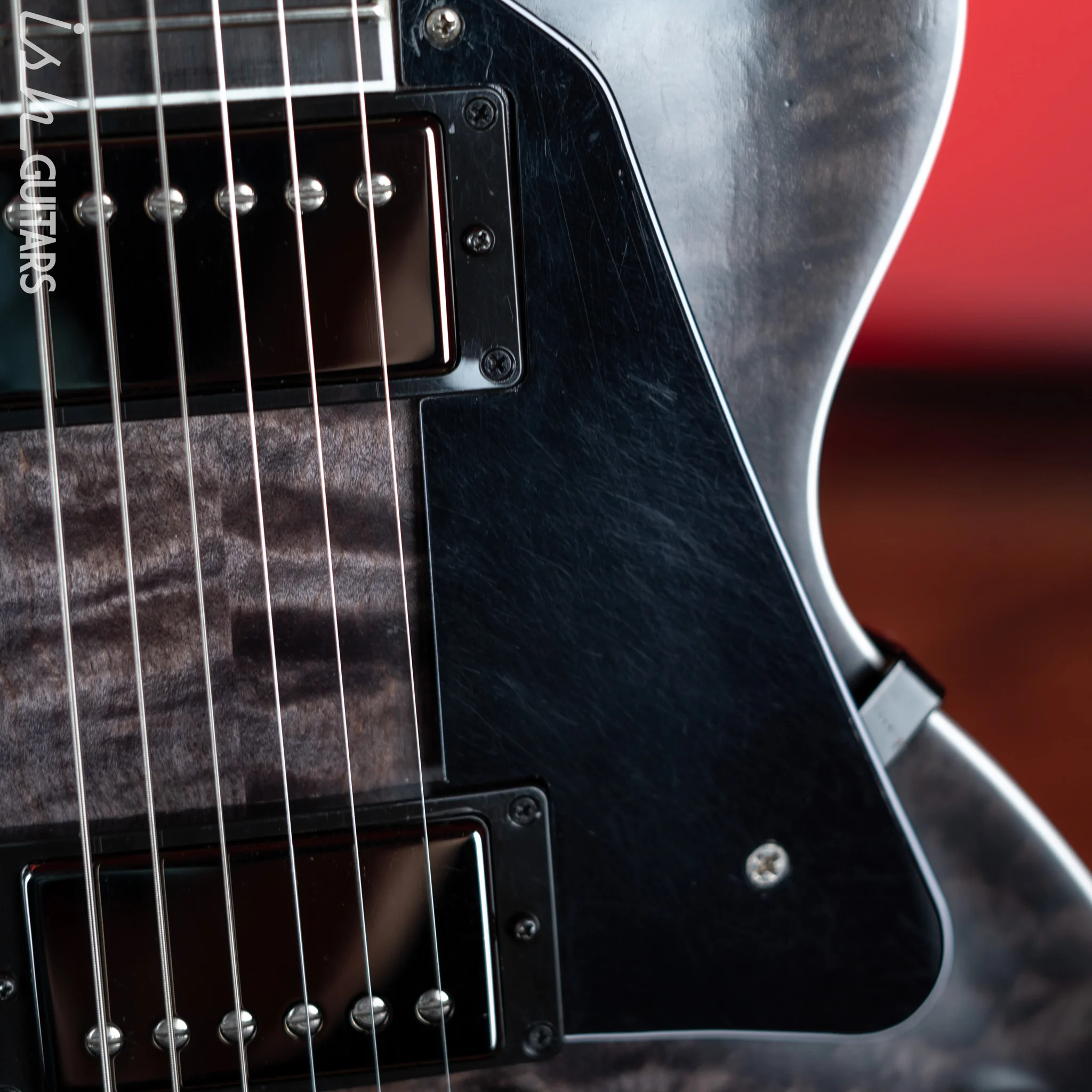 2019 Gibson Les Paul Dark Knight Smoke Black Burst - Image 6