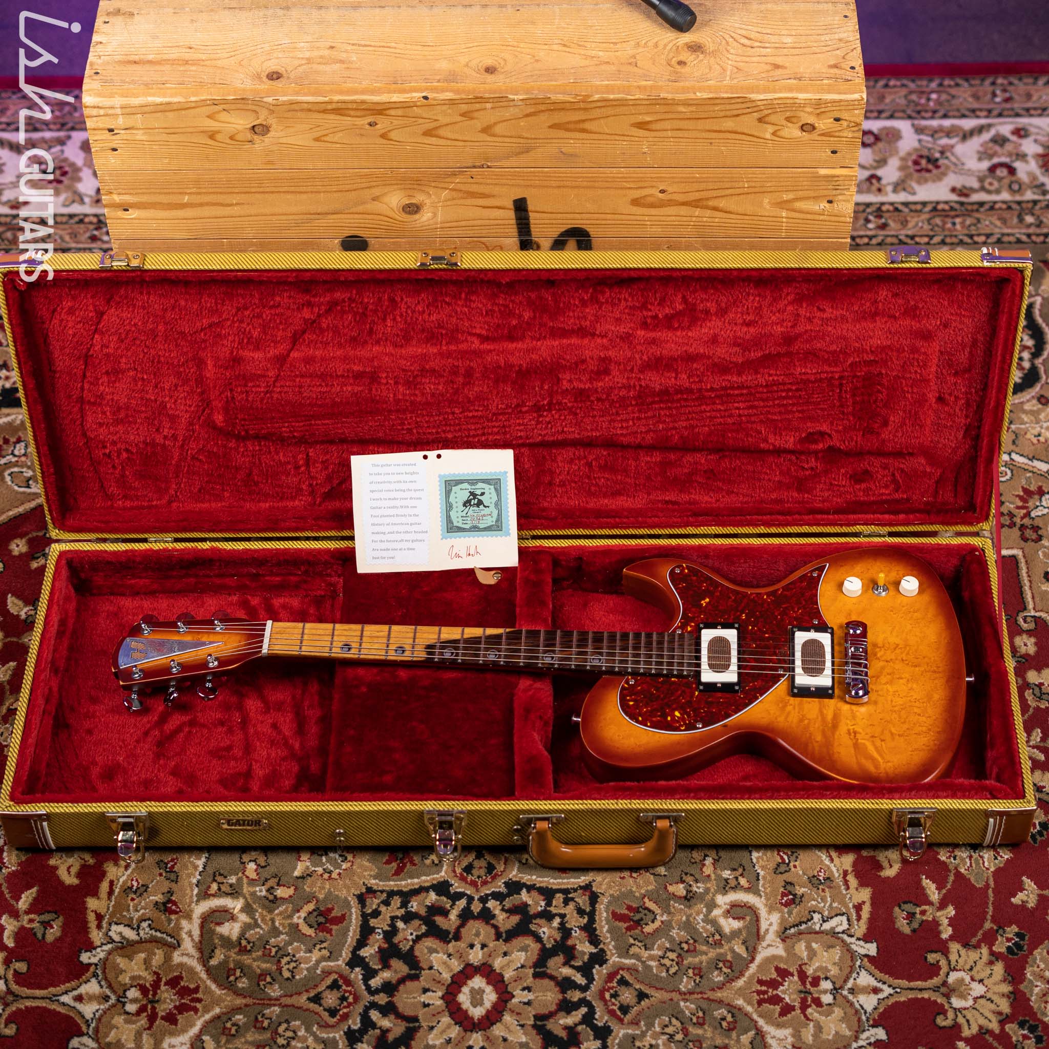 2019 Harden Engineering Switchblade Electric Guitar Vintage Sunburst - Image 19