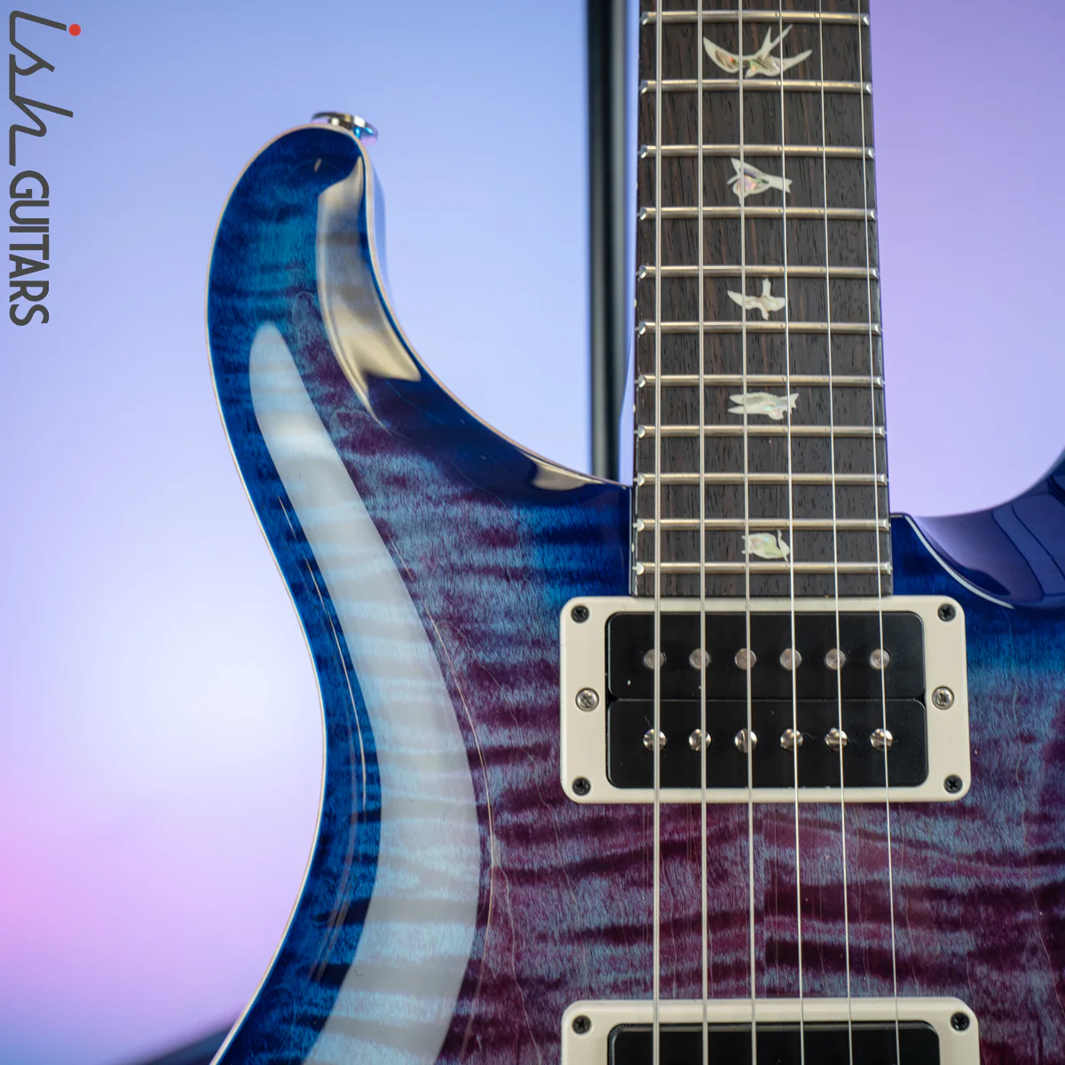 2019 PRS Custom 24-08 Violet Blue Burst - Image 3