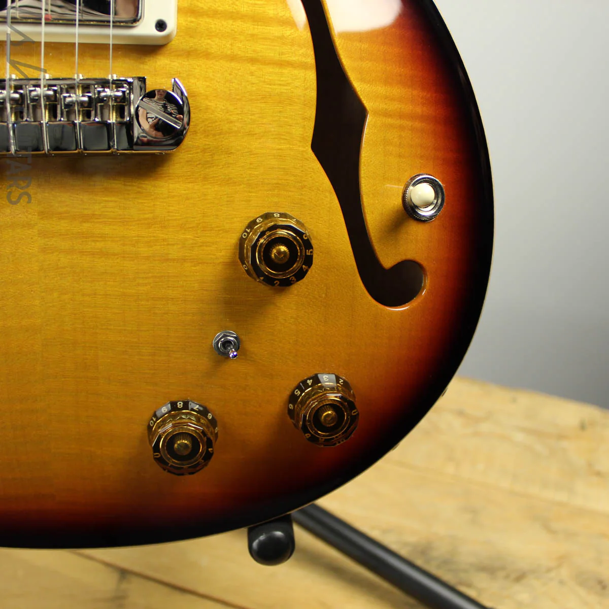 2019 Paul Reed Smith PRS Hollowbody II Piezo Tri-Color Sunburst - Image 5