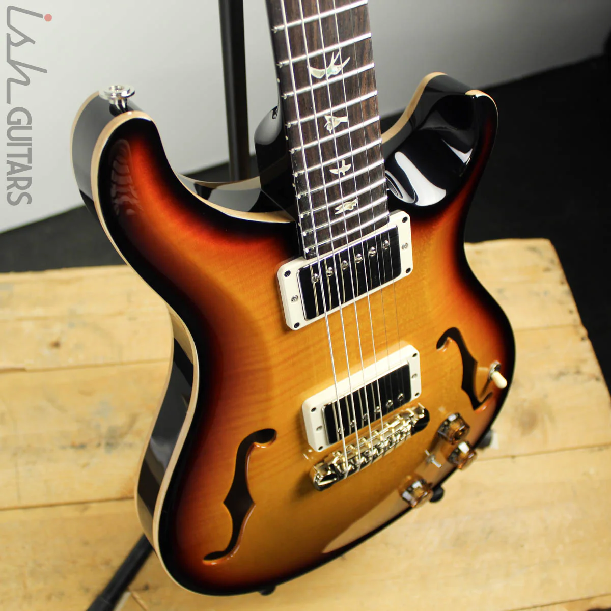 2019 Paul Reed Smith PRS Hollowbody II Piezo Tri-Color Sunburst - Image 8