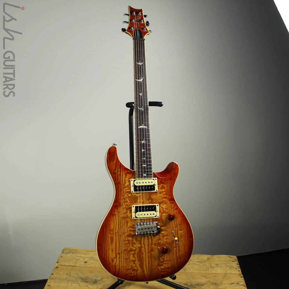 2020 PRS SE Custom 24 Burled Ash Vintage Sunburst - Image 2