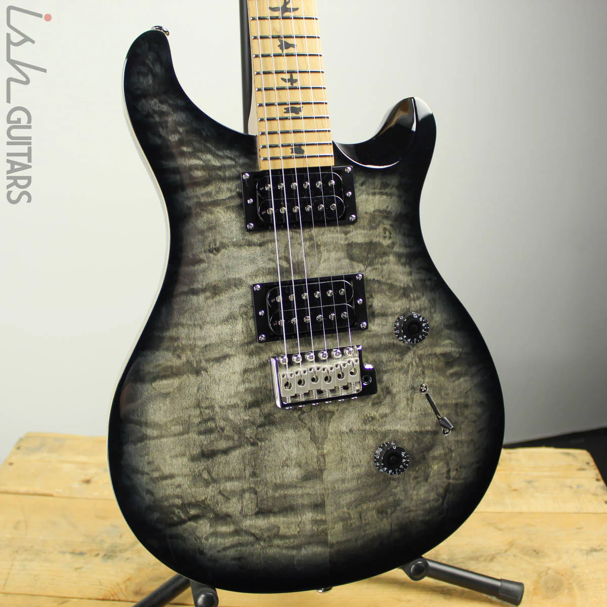 2019 Paul Reed Smith PRS SE Custom 24 Roasted Maple Limited Charcoal Burst