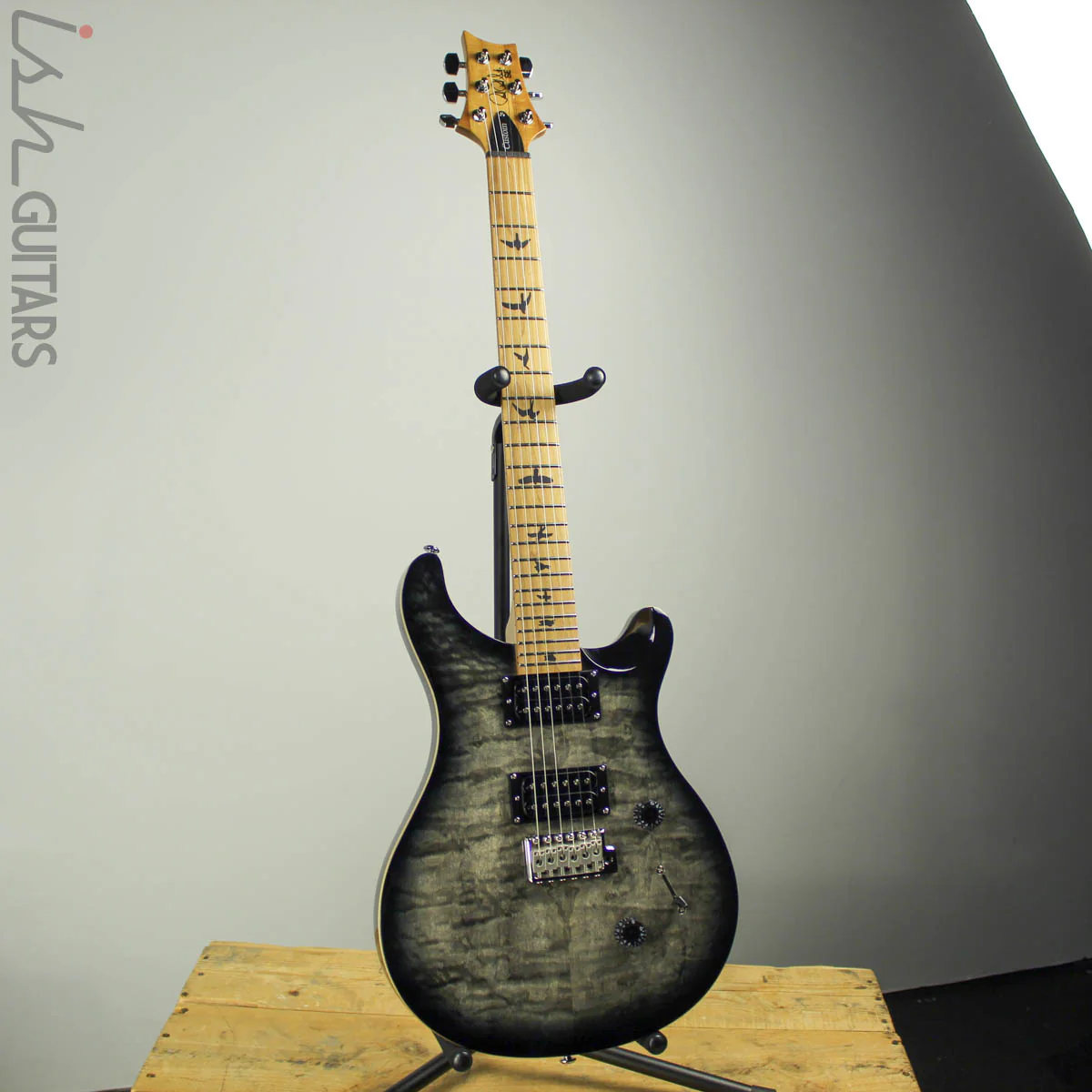 2019 Paul Reed Smith PRS SE Custom 24 Roasted Maple Limited Charcoal Burst - Image 2