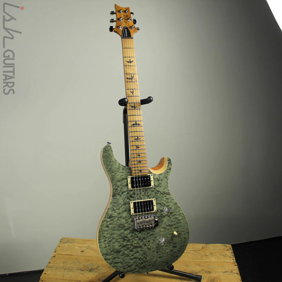 2019 Paul Reed Smith PRS SE Custom 24 Roasted Maple Limited Trampas Green - Image 2