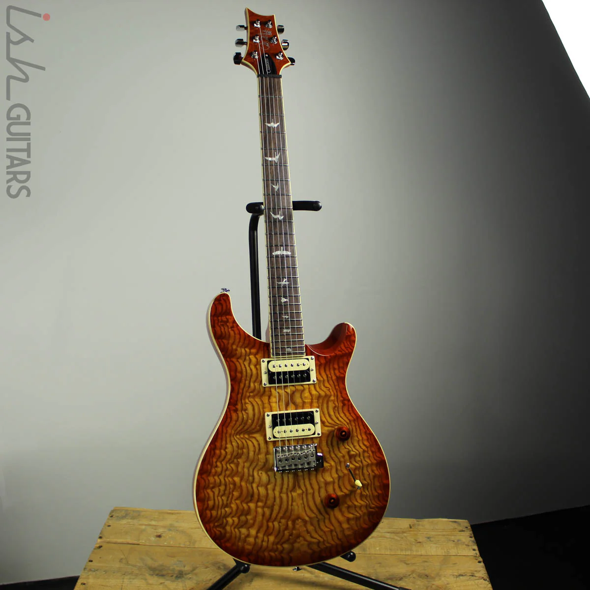 2020 PRS SE Custom 24 Burled Ash Vintage Sunburst - Image 2