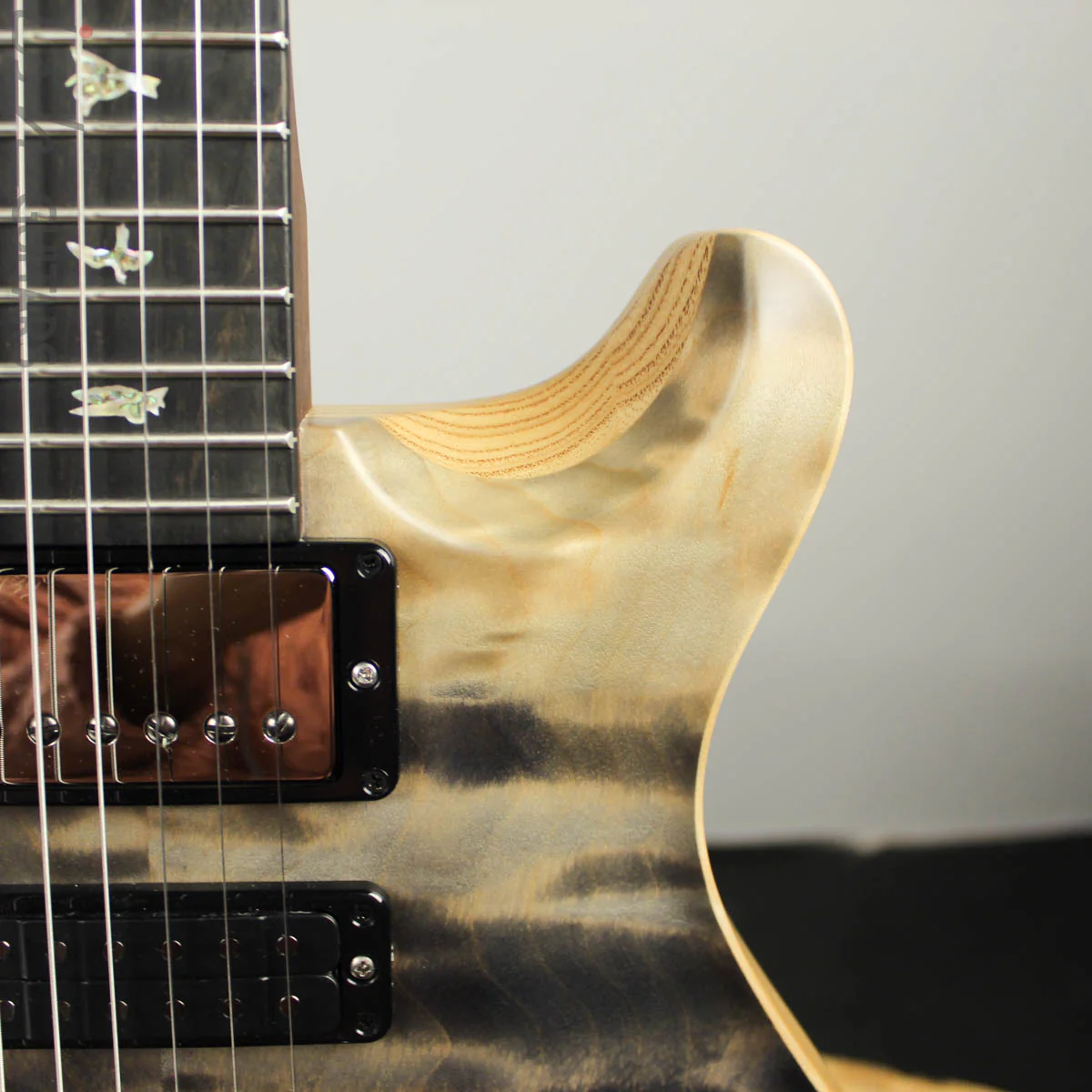 2019 Paul Reed Smith PRS Wood Library Semi-Hollow Special 22 Grey Black Fade - Image 4