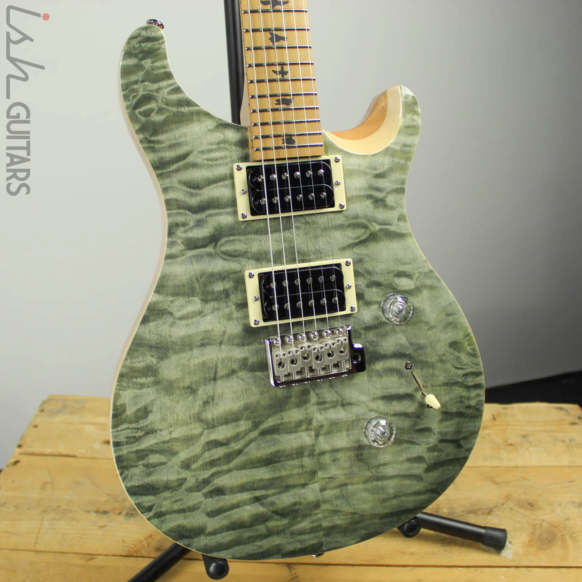 2019 Paul Reed Smith SE Custom 24 Roasted Maple Limited Trampas Green