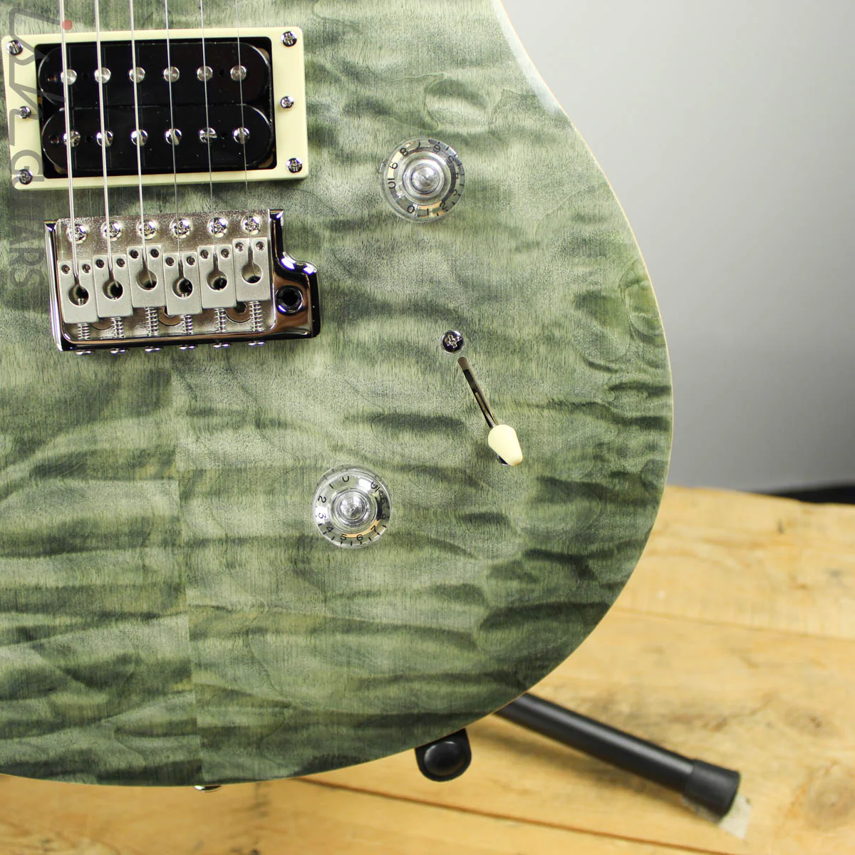 2019 Paul Reed Smith SE Custom 24 Roasted Maple Limited Trampas Green - Image 3