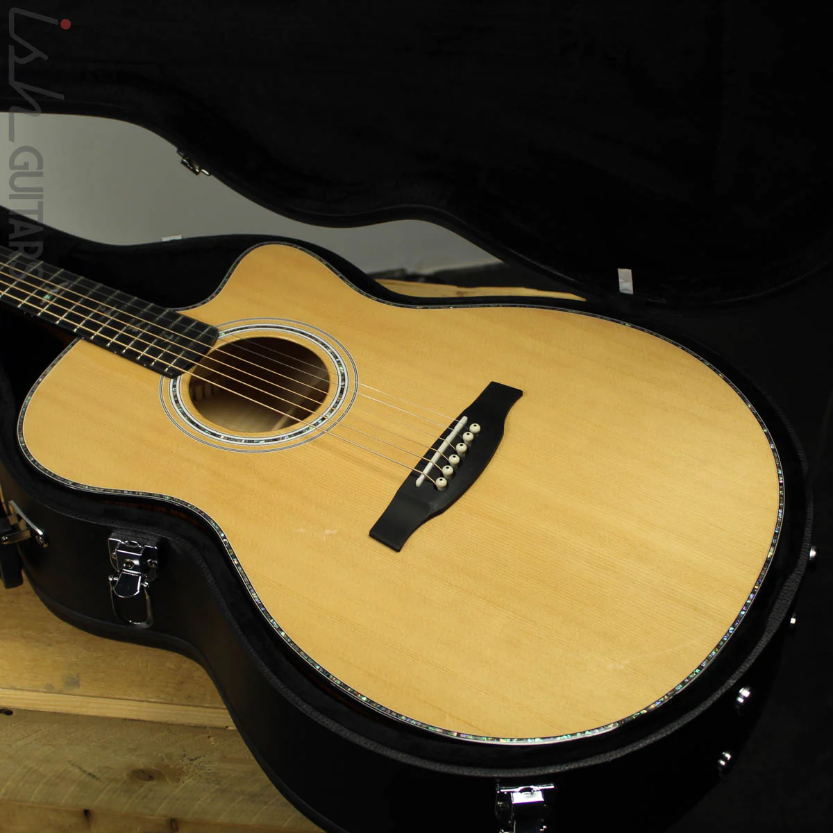 2019 PRS SE A55E Angelus Black Gold Burst Acoustic Electric - Image 14