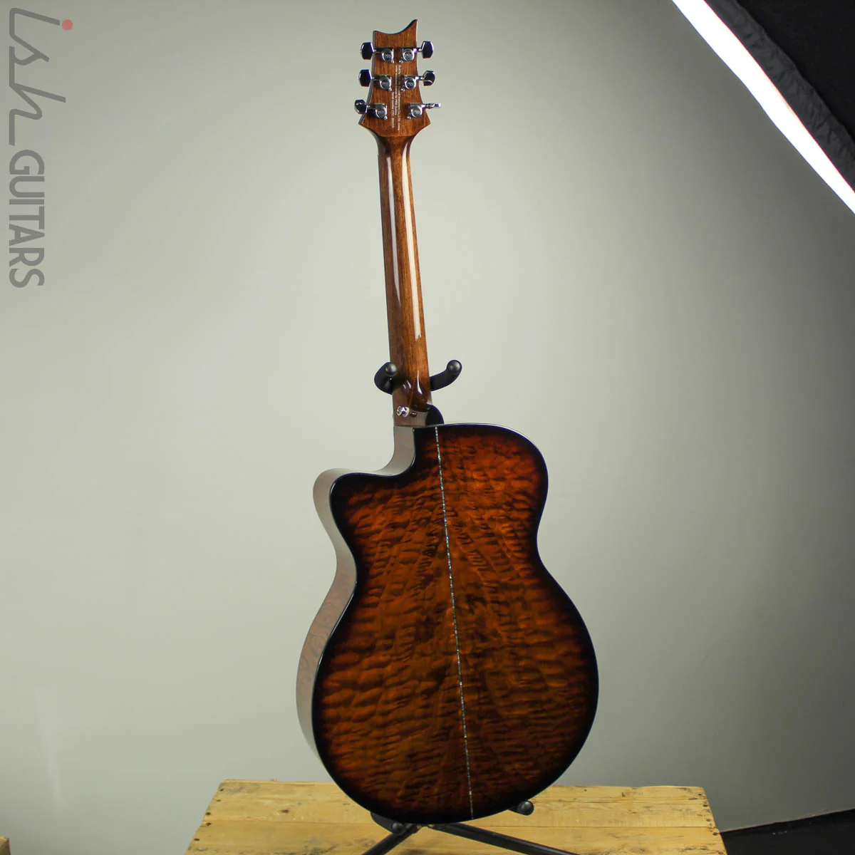 2019 PRS SE A55E Angelus Black Gold Burst Acoustic Electric - Image 8