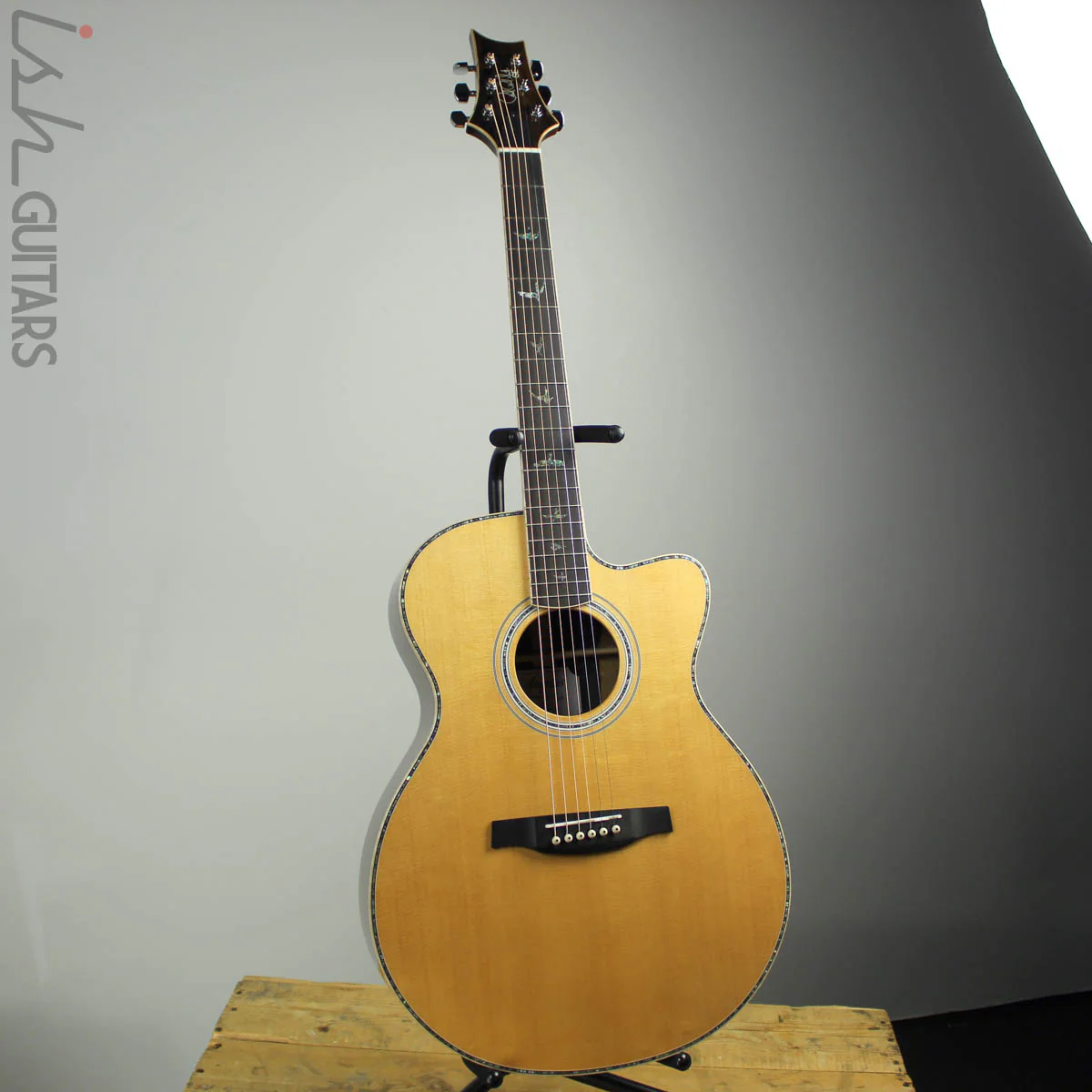 2019 PRS SE Angelus A60E Acoustic Electric Guitar w/ Ziricote Back and Sides - Image 3