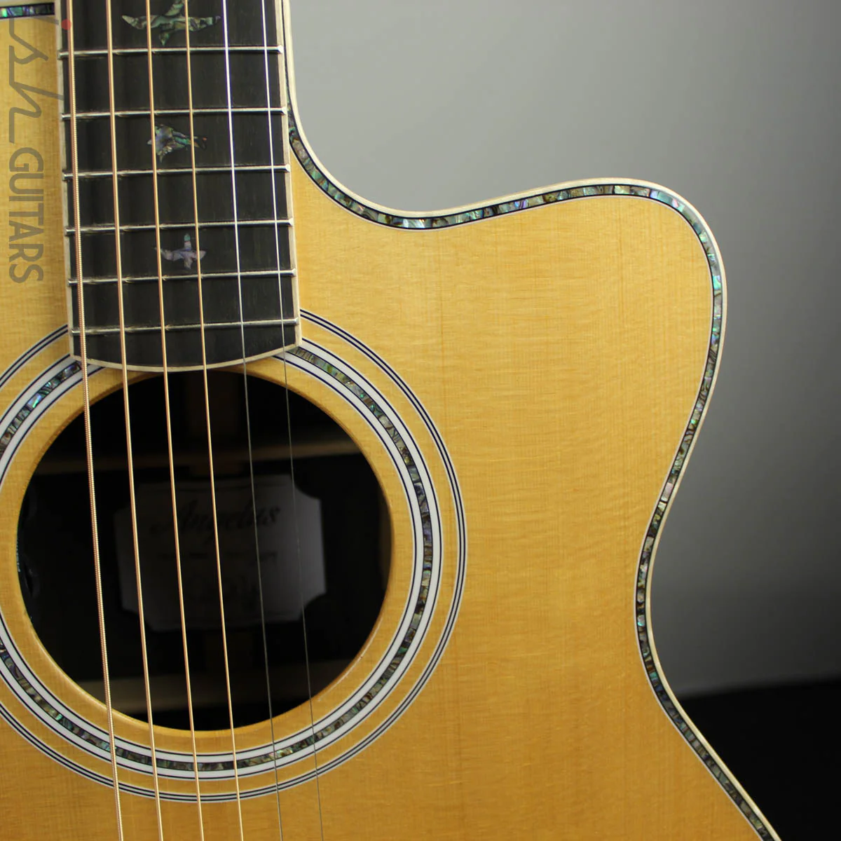 2019 PRS SE Angelus A60E Acoustic Electric Guitar w/ Ziricote Back and Sides - Image 5