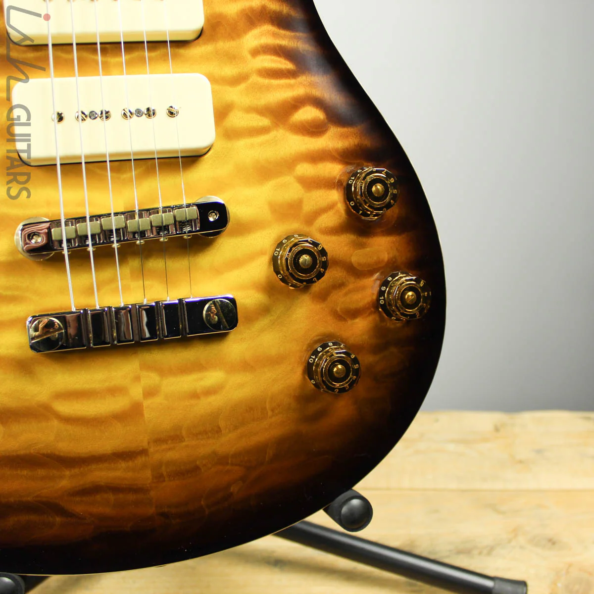 2019 PRS Private Stock McCarty 594 Semi-Hollow P90 McCarty Glow Smoked Burst - Image 4