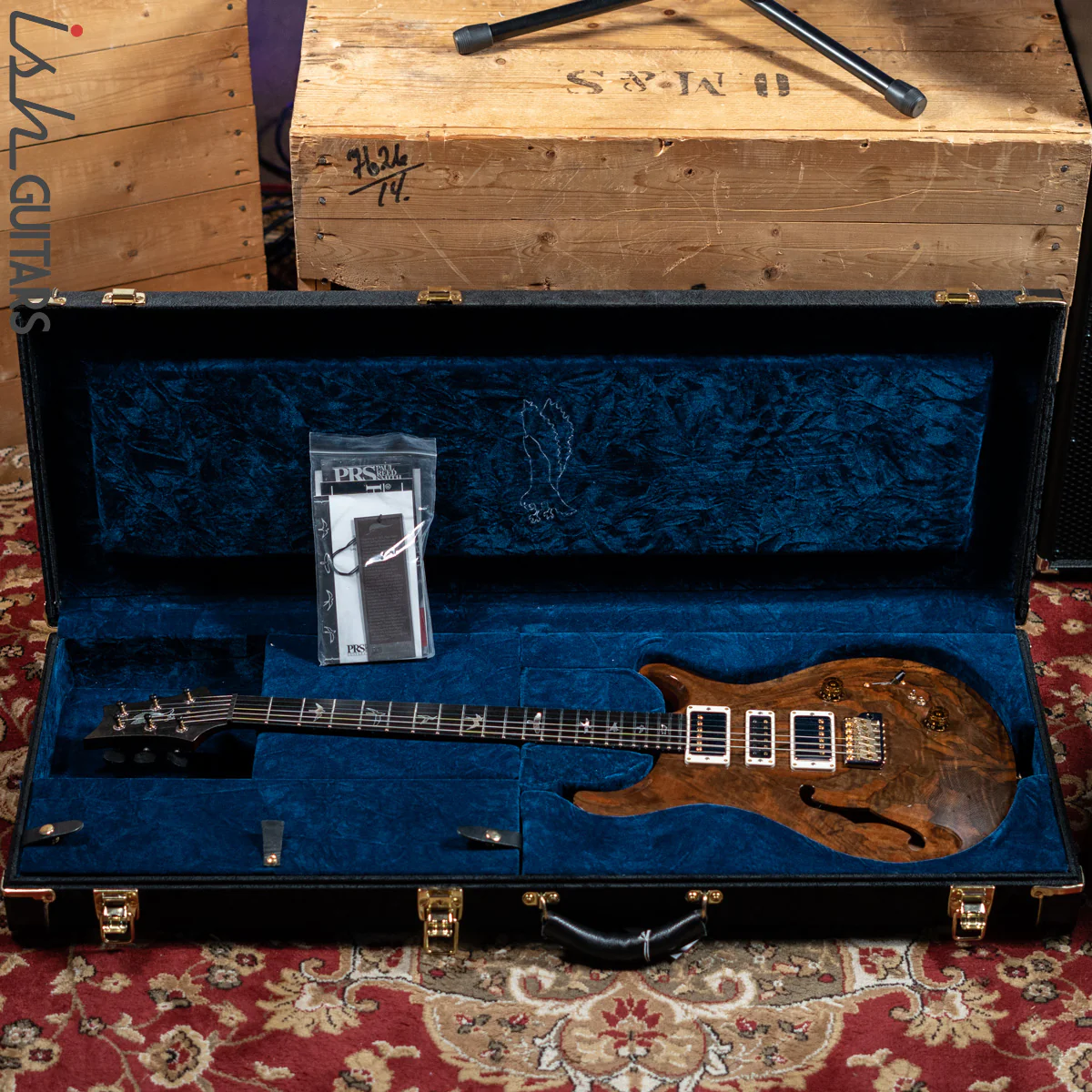 2019 PRS Private Stock Special Semi-Hollow Natural Walnut - Image 16