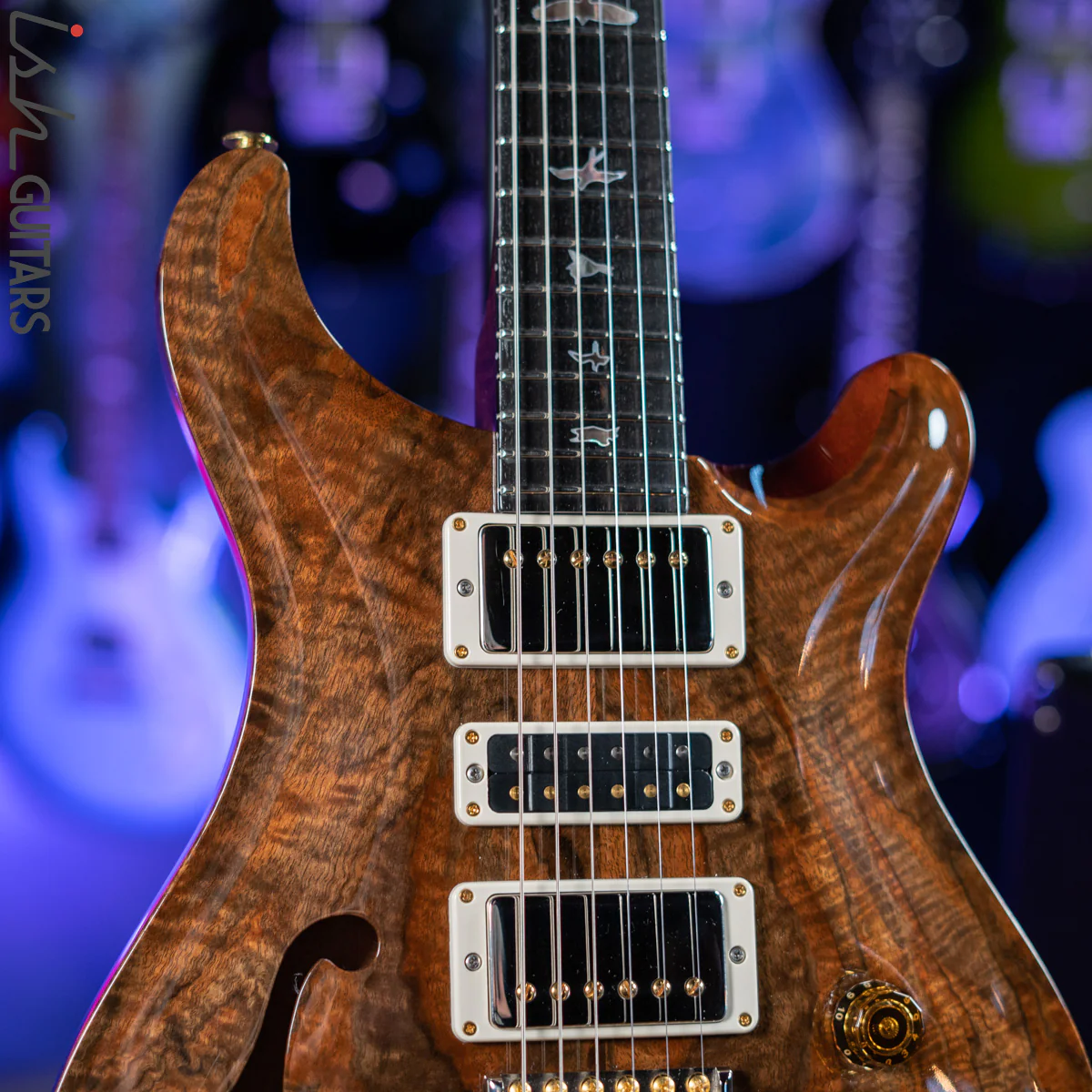 2019 PRS Private Stock Special Semi-Hollow Natural Walnut - Image 3
