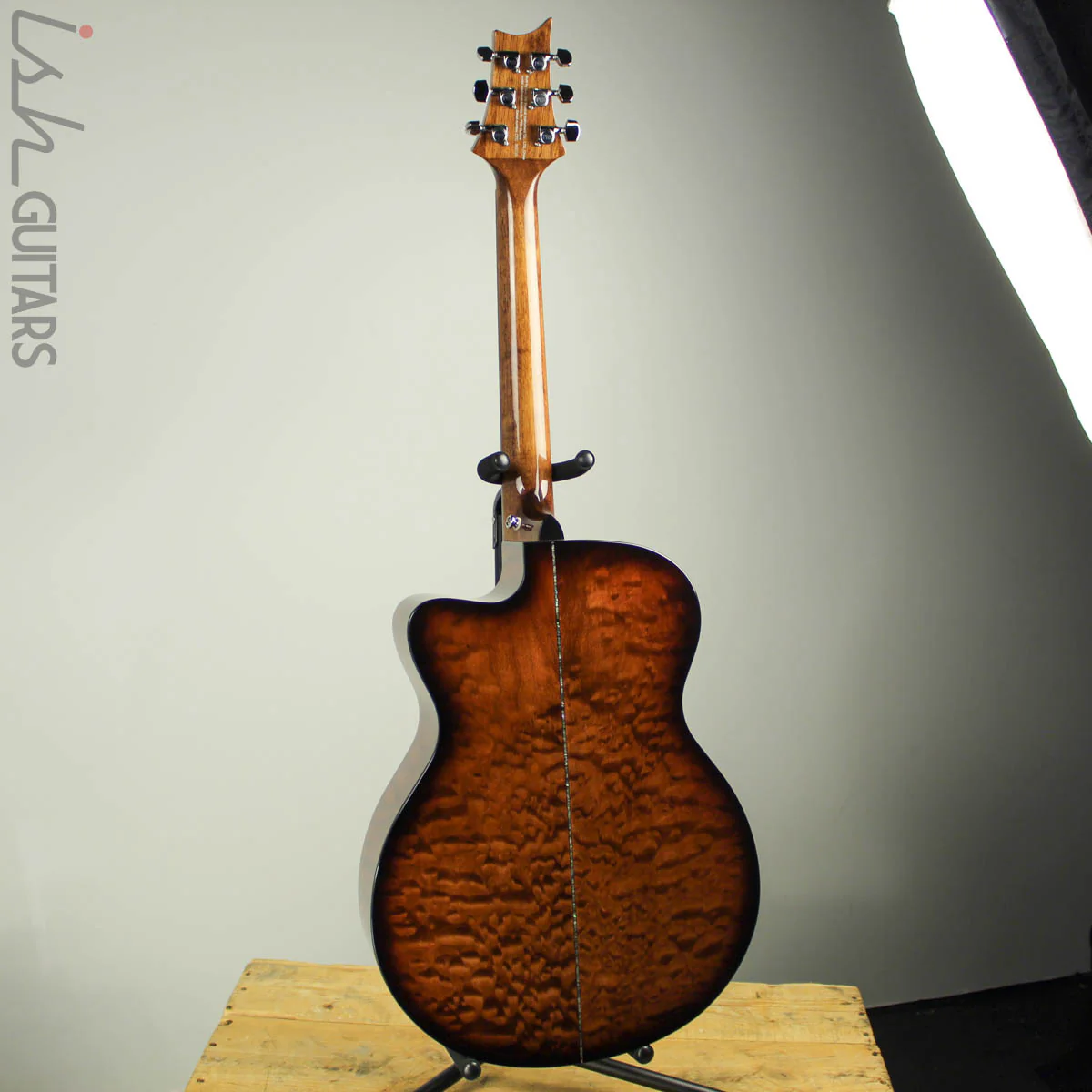 2019 PRS SE A55E Angelus Black Gold Burst Acoustic Electric B-Stock - Image 6