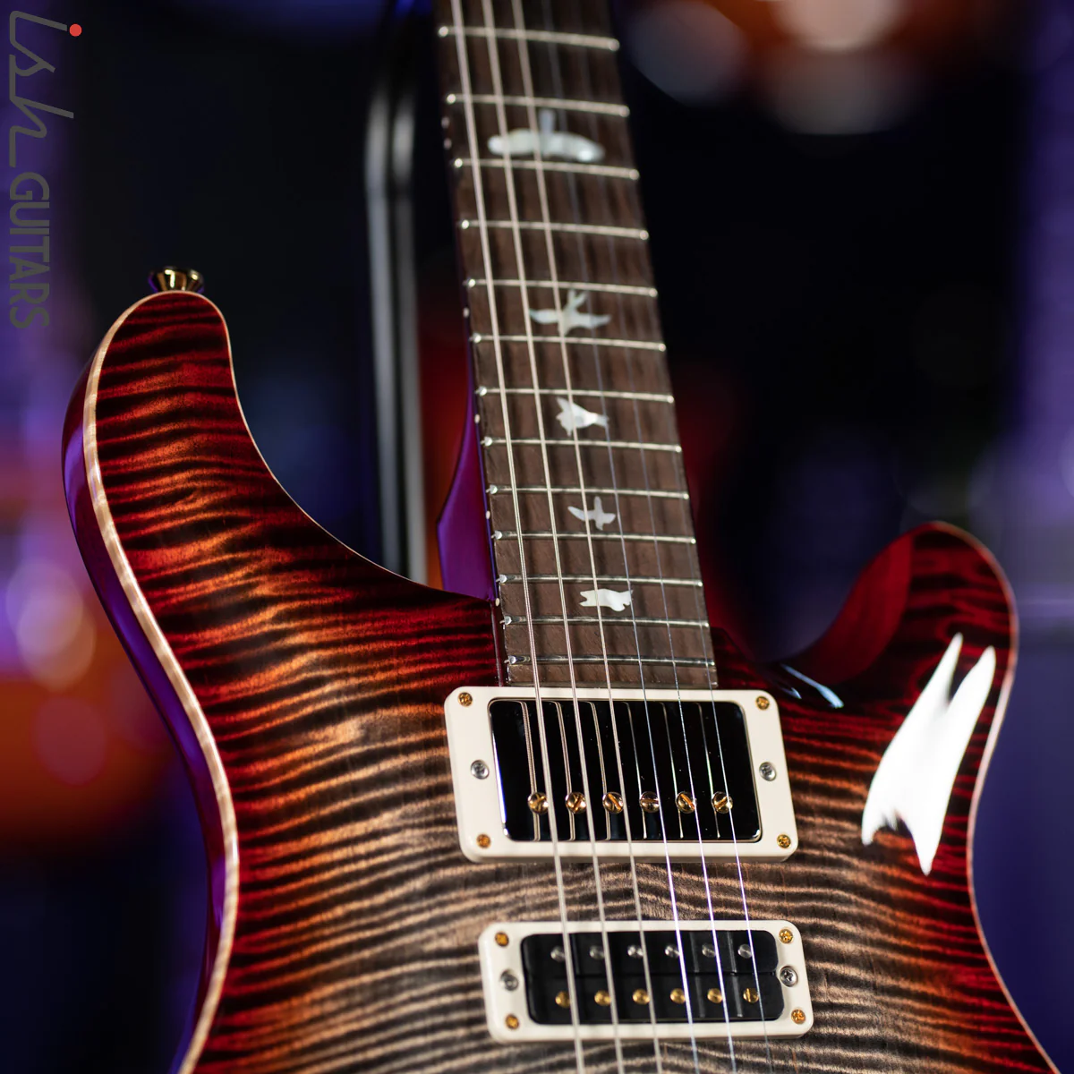 2019 PRS Special 22 10-Top Charcoal Cherry Burst - Image 5