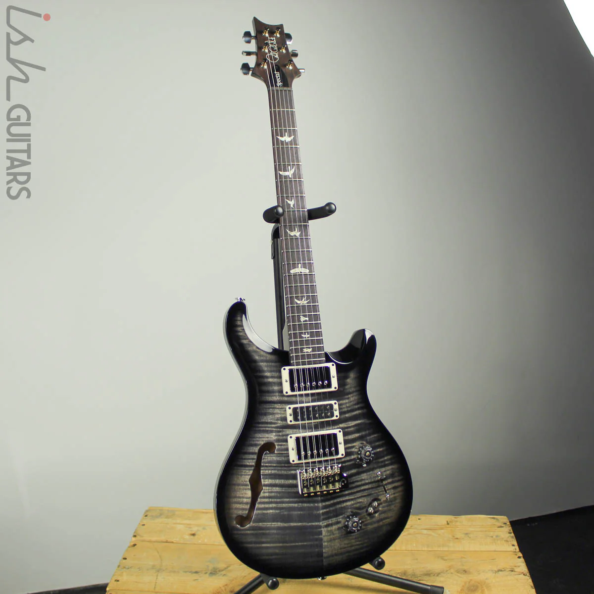 2019 PRS Special 22 Semi-Hollow Charcoal Smokewrap Custom Color - Image 2