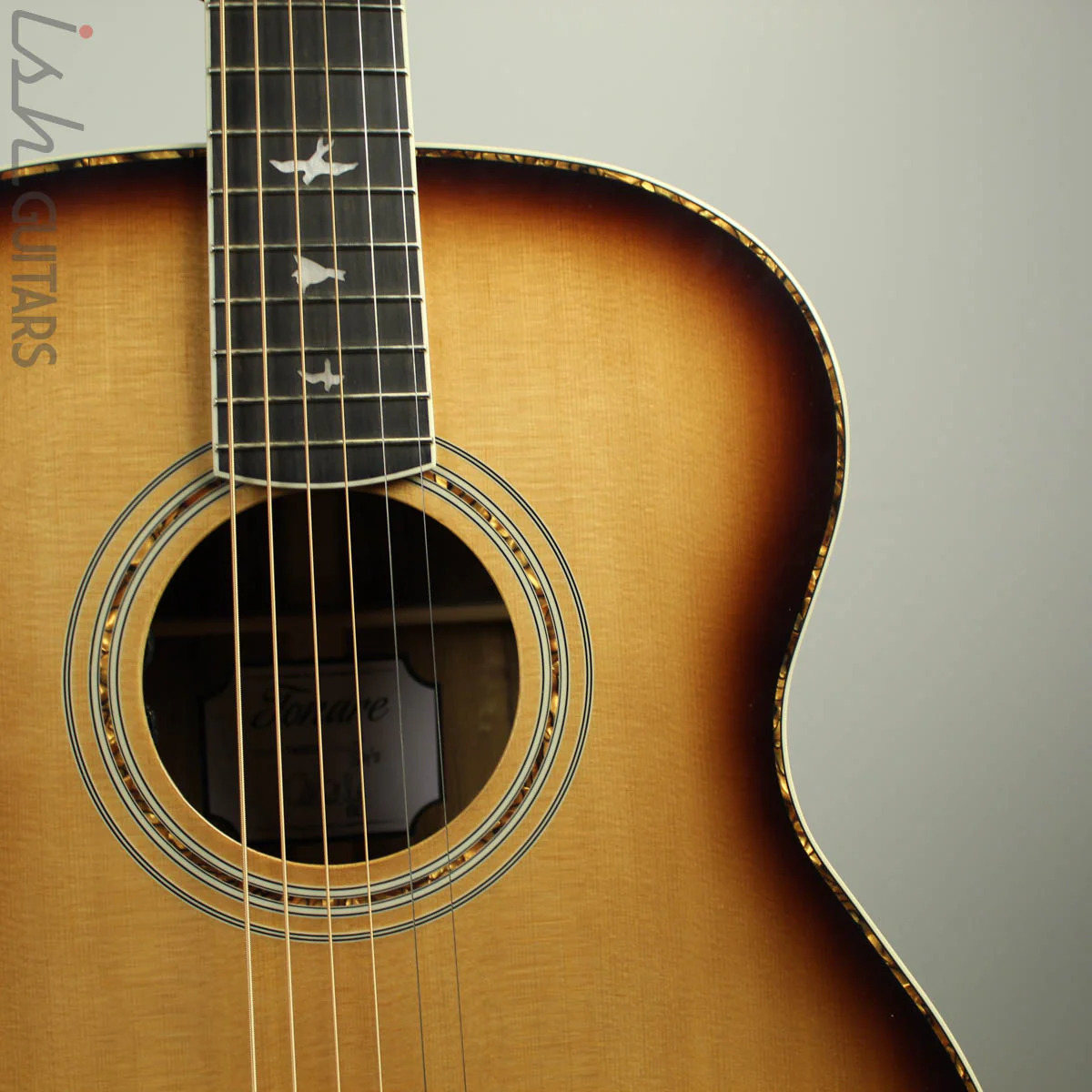 2019 PRS SE T40E Tonare Tobacco Sunburst Acoustic Electric - Image 3