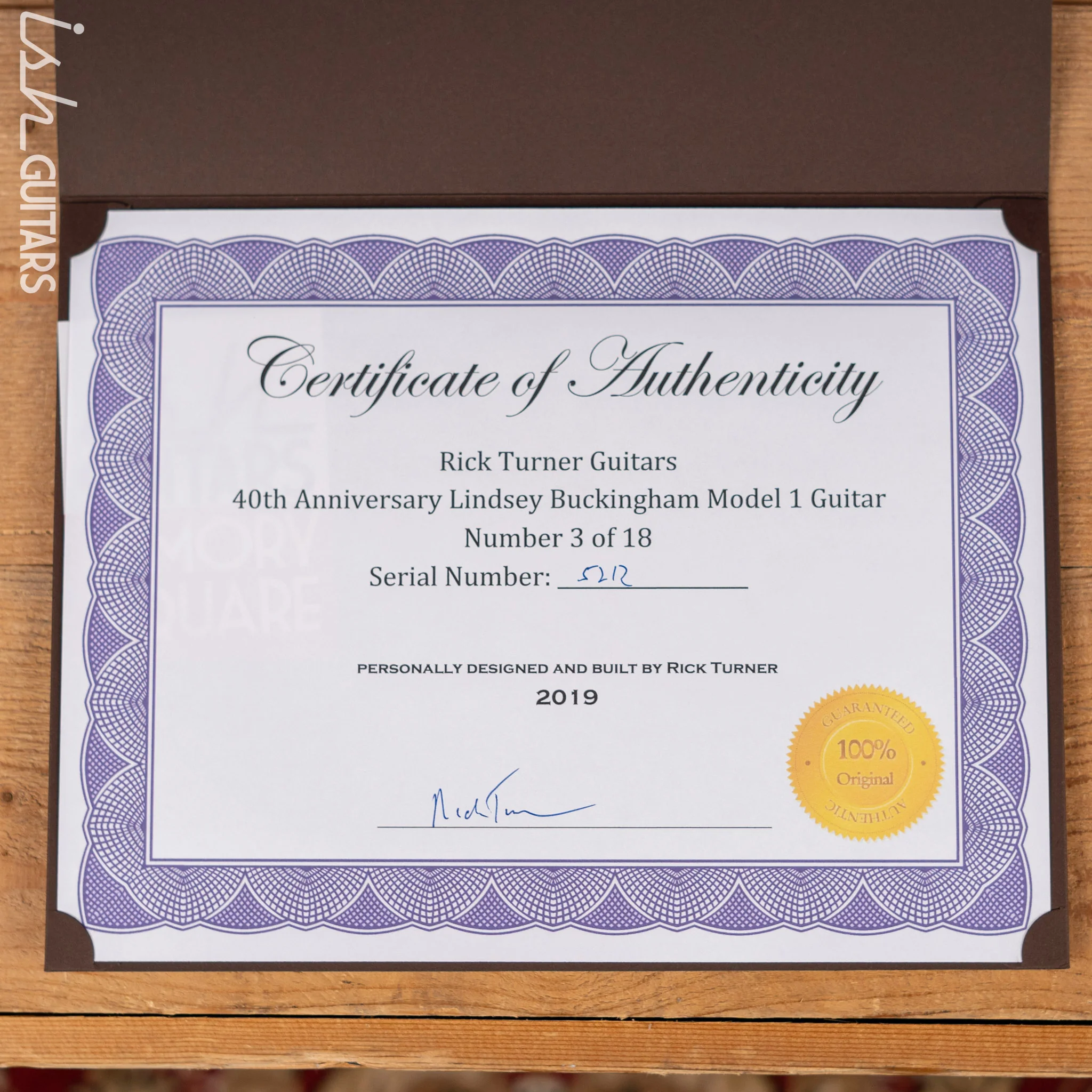 2019 Rick Turner 40th Anniversary Signed by Lindsey Buckingham - Image 18