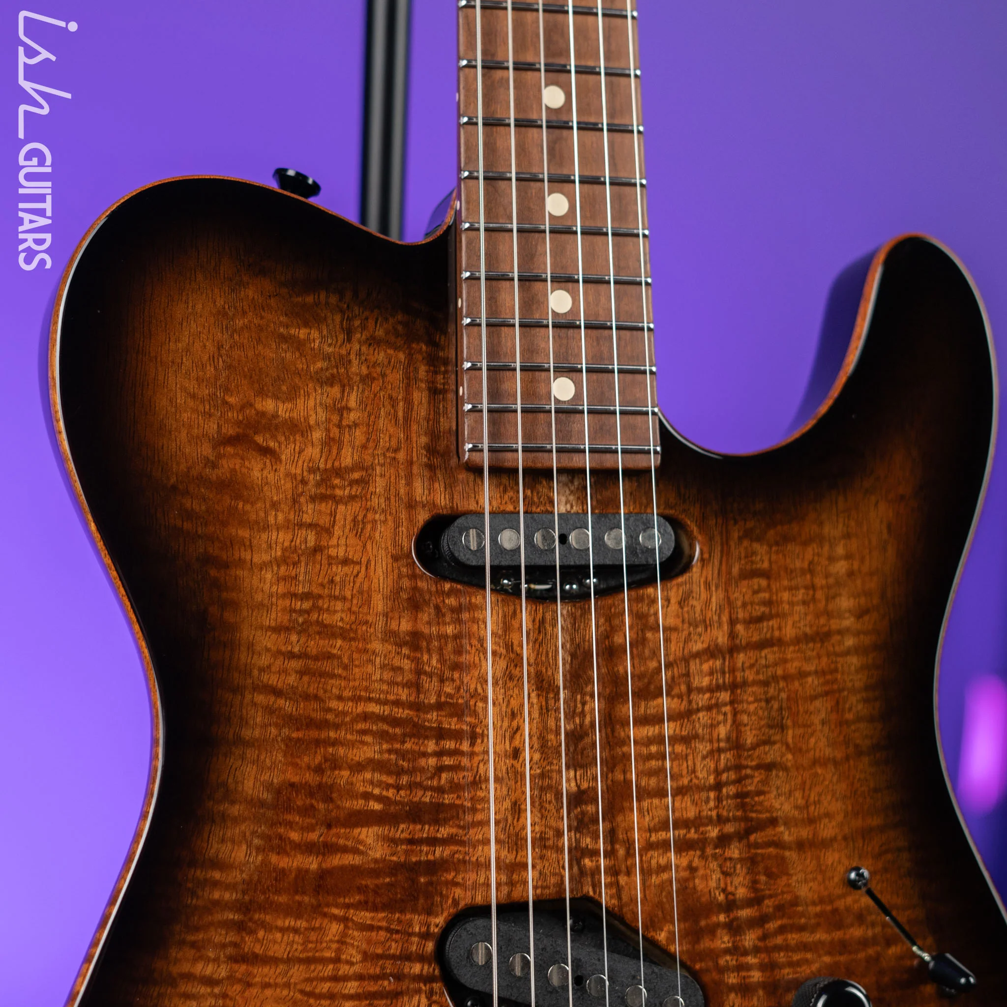 2019 Tom Anderson Top T Private Reserve Koa Top Black Shaded Edge - Image 3