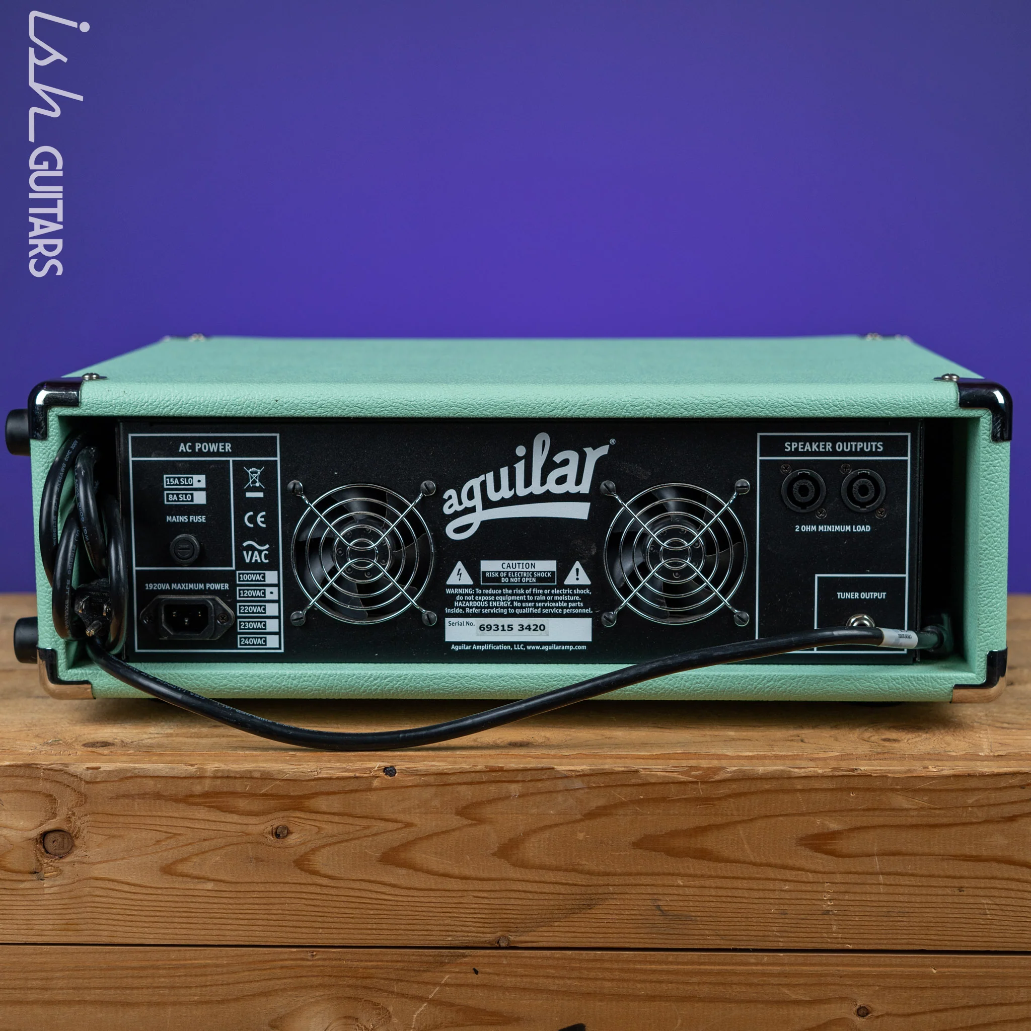 2020 Aguilar DB751 Bass Amp w/Road Case Limited Edition Poseidon Green - Image 5