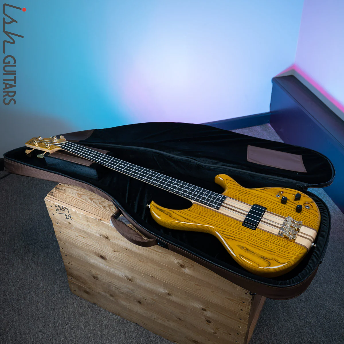 2020 Aria Pro II SB-1000B Reissue Bass Guitar Made in Japan Amber - Image 12