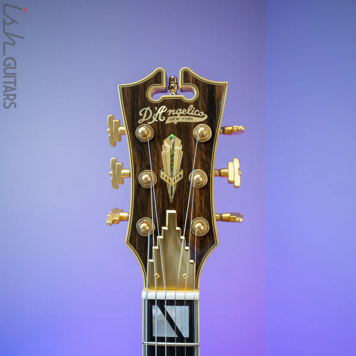 D'Angelico Brighton USA Custom Shop Gold Burl - Image 7