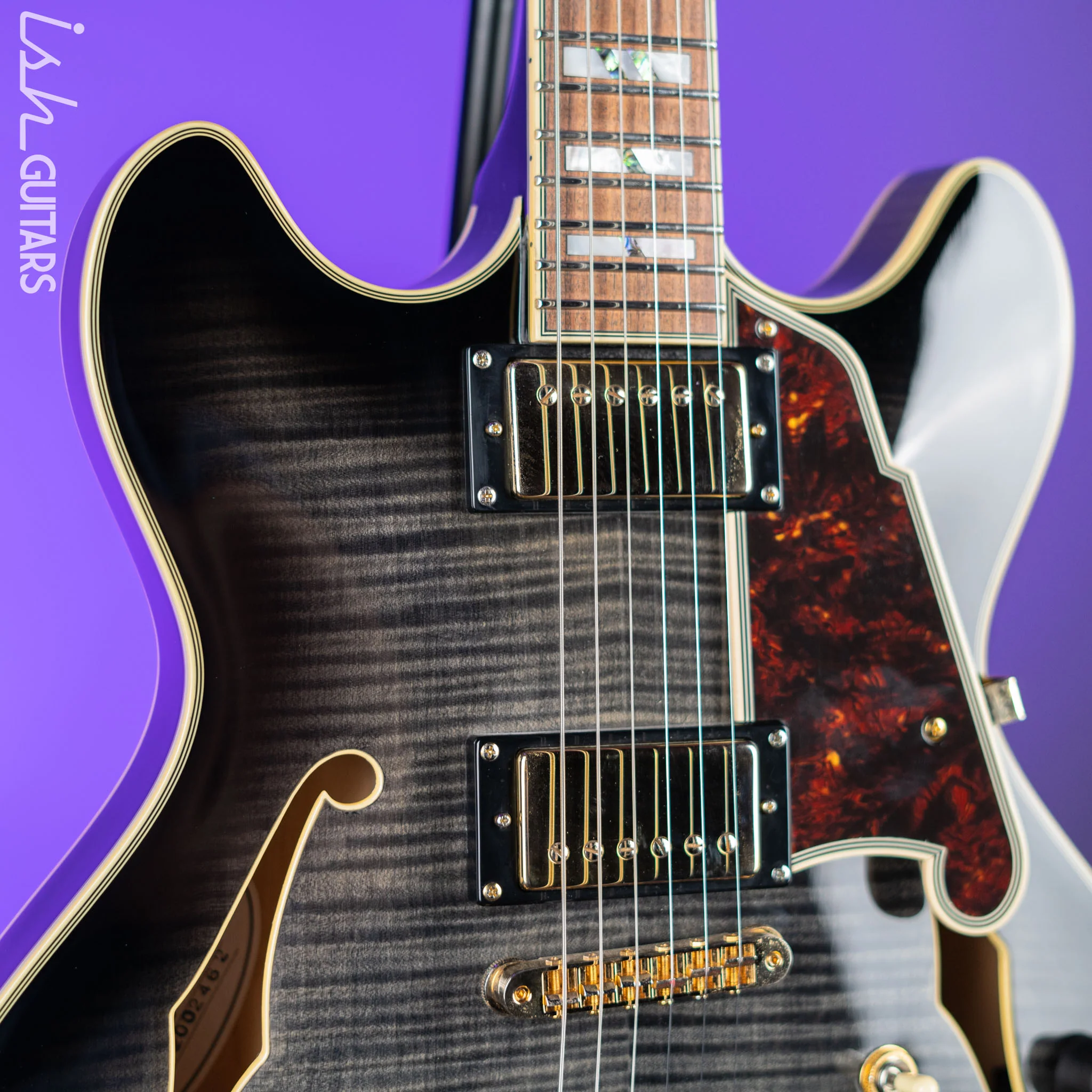2020 D'Angelico EX-DC Grey Black - Image 3