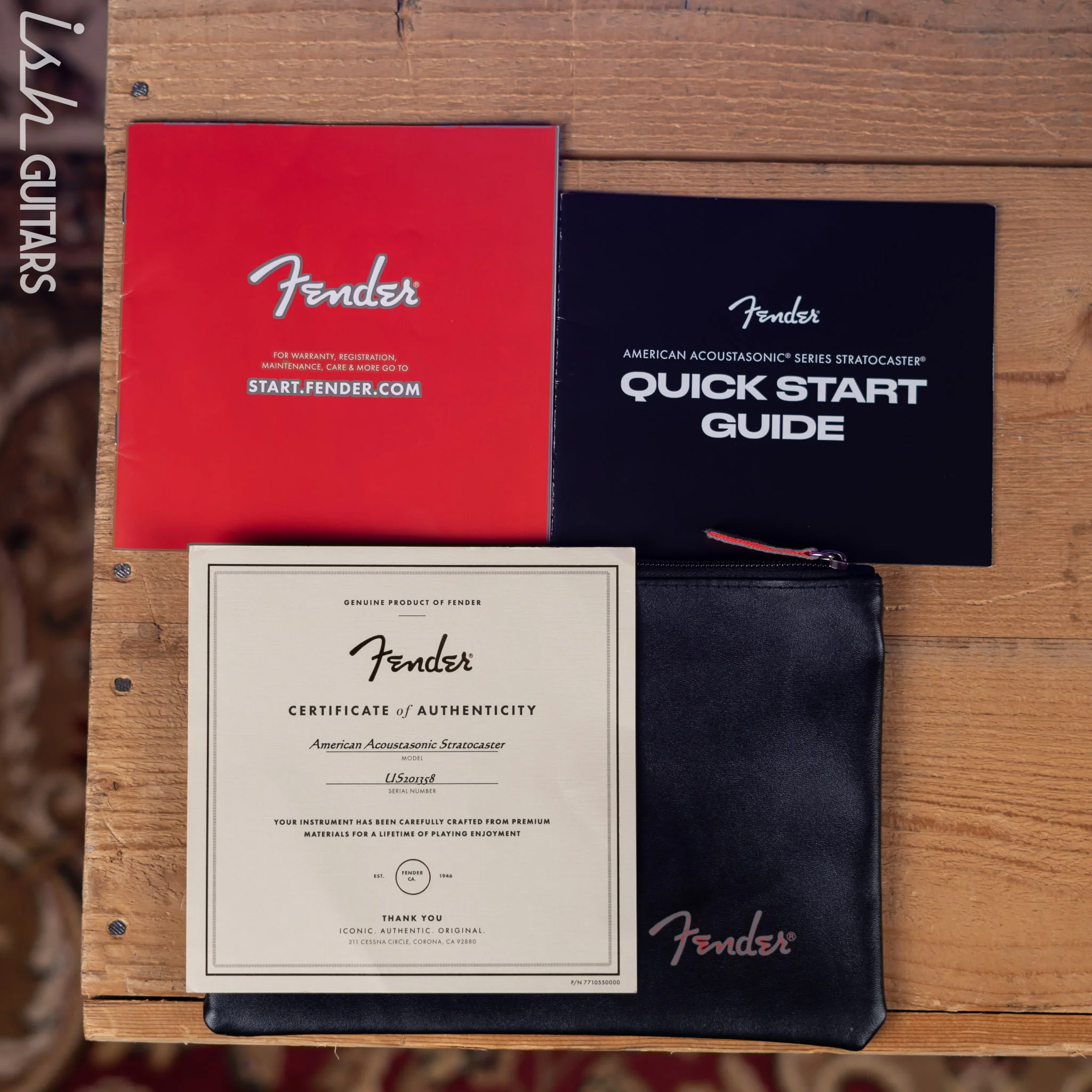2020 Fender Acoustasonic Stratocaster Black - Image 16