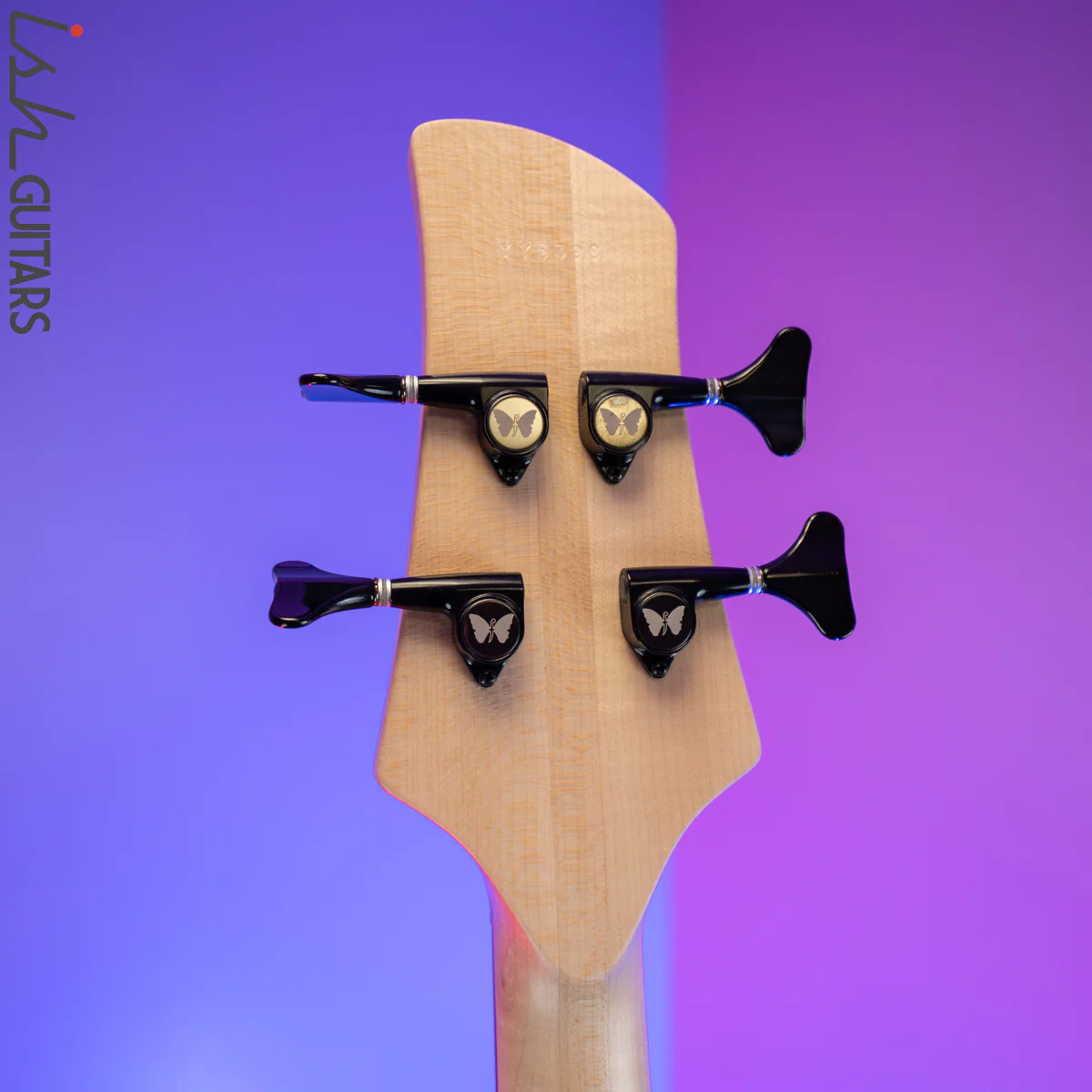 2020 Fodera Yin Yang Standard Purple Heart Olympic White 4 String - Image 11