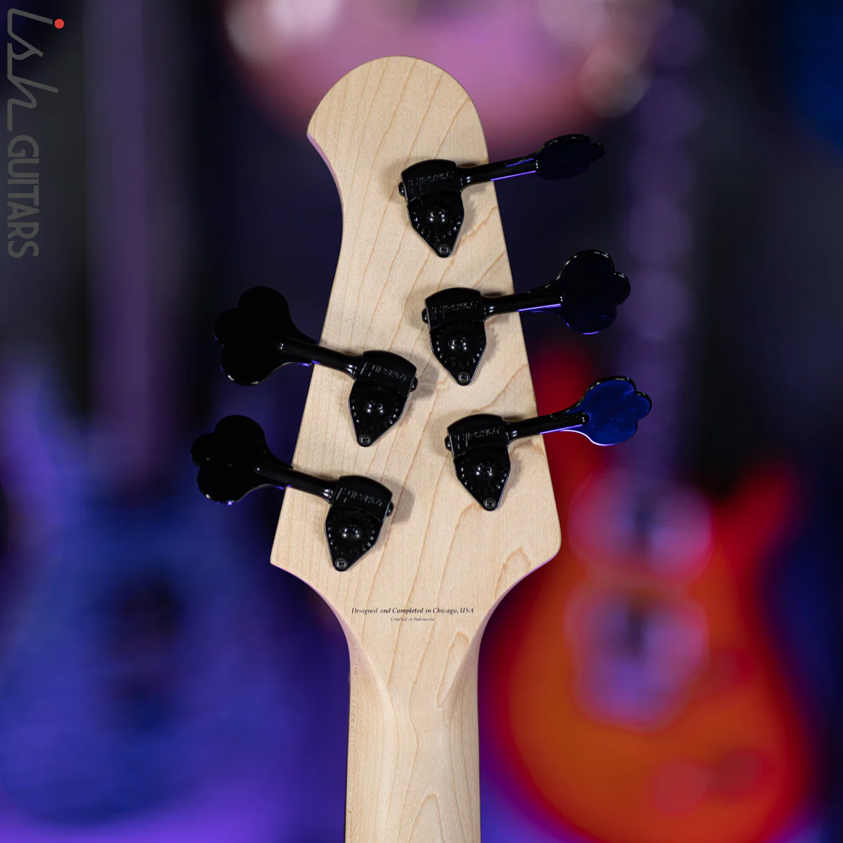 2020 Lakland Skyline Series 55-01 5-String Bass Natural Spalted Maple - Image 11