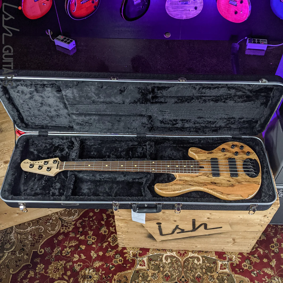 2020 Lakland Skyline Series 55-01 5-String Bass Natural Spalted Maple - Image 12