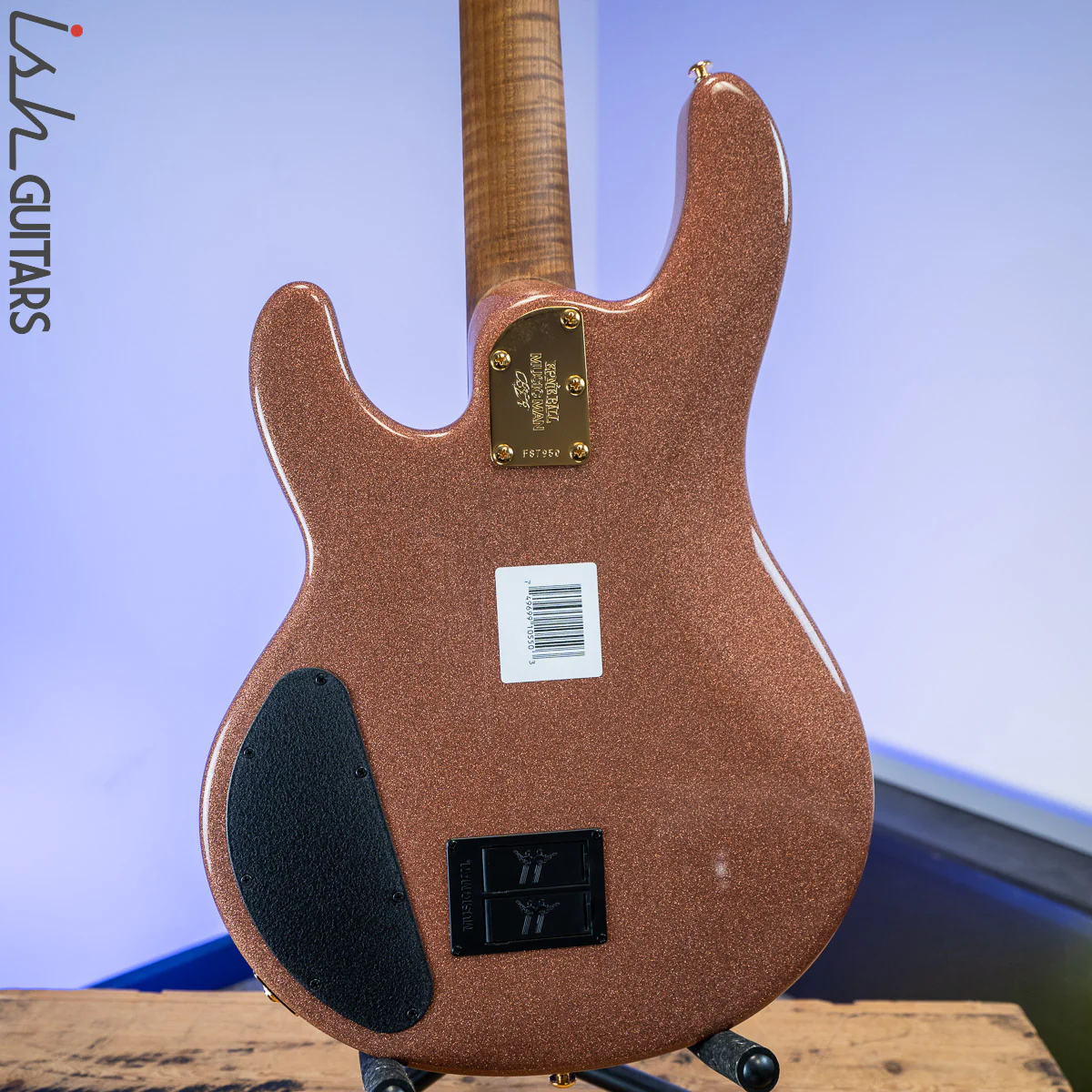 2020 Music Man Stingray HH BFR Pink Champagne Sparkle - Image 8