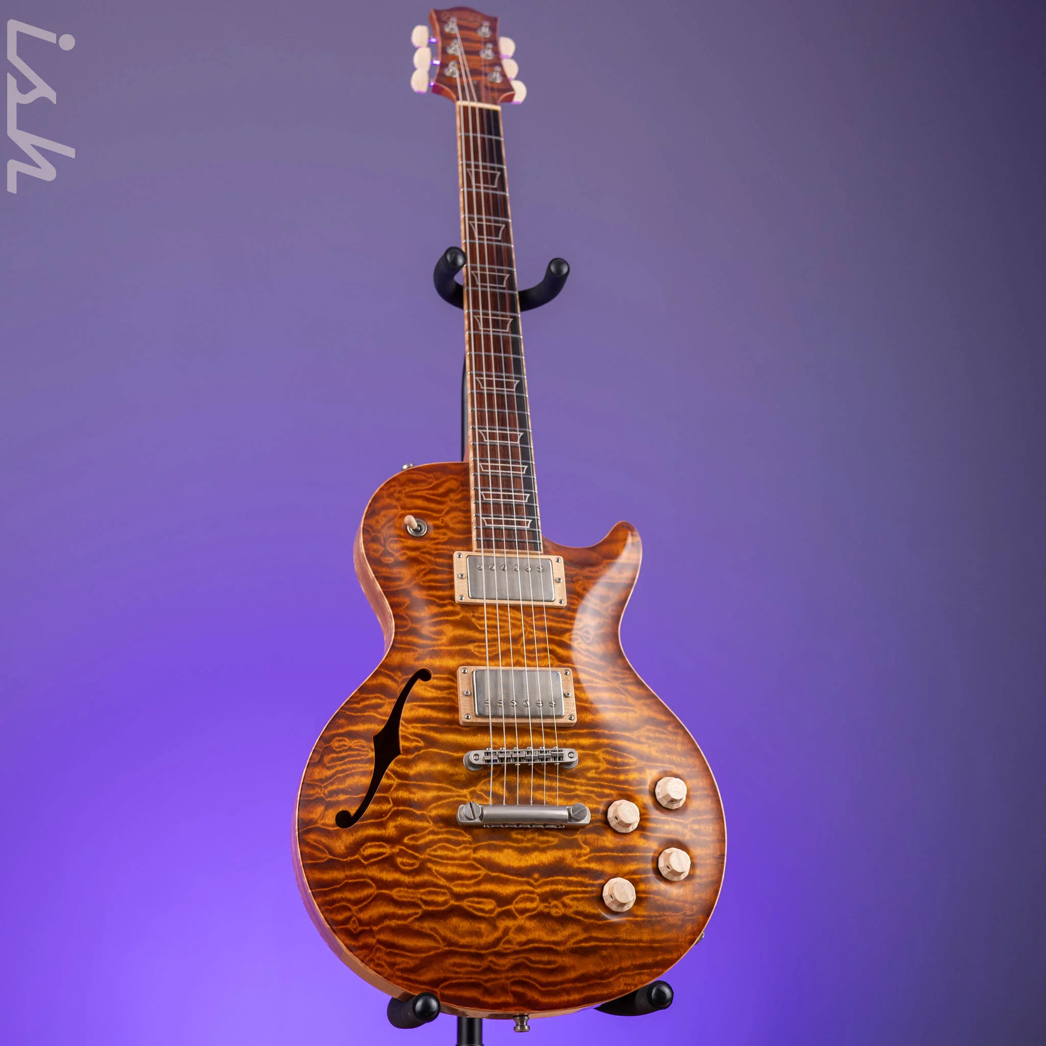 2020 Nik Huber Orca Custom Order Semi-Hollow D.S. Faded Sunburst - Image 3