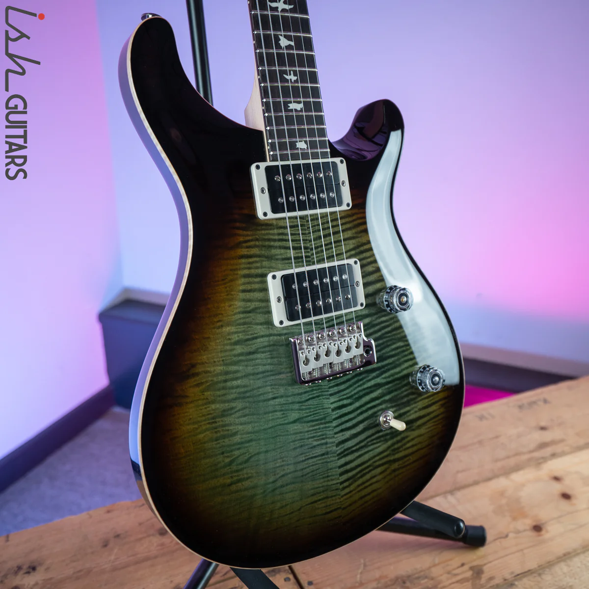 2020 Paul Reed Smith PRS CE 24 Trampas Green Tobacco Burst Custom Color - Image 5