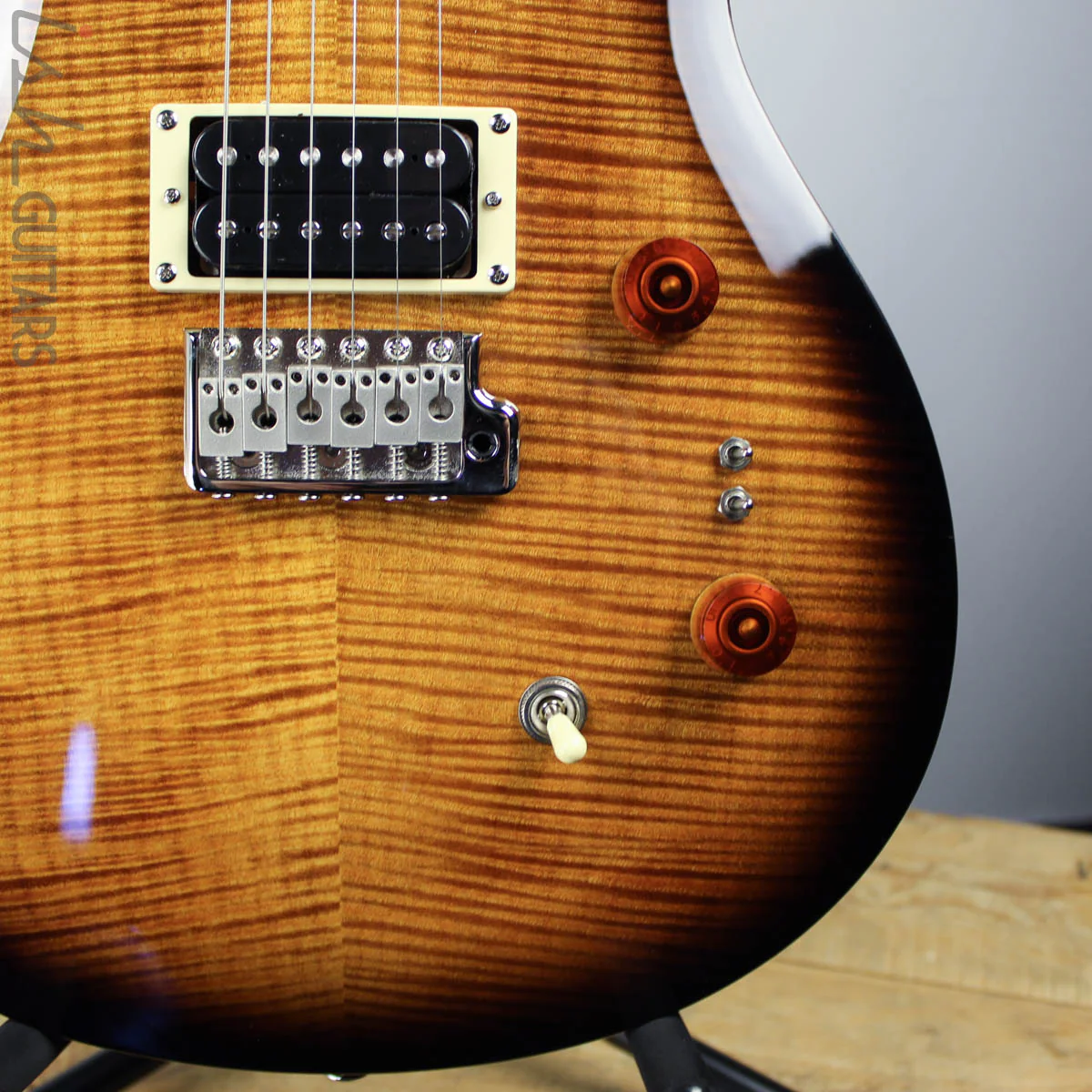 B Stock 2020 Paul Reed Smith PRS SE 35th Anniversary Custom 24 Black Gold Burst - Image 4