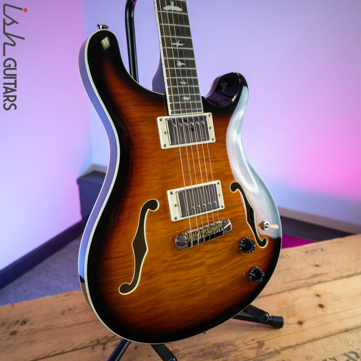 2020 Paul Reed Smith PRS SE Hollowbody Ii Tricolor Sunburst - Image 5