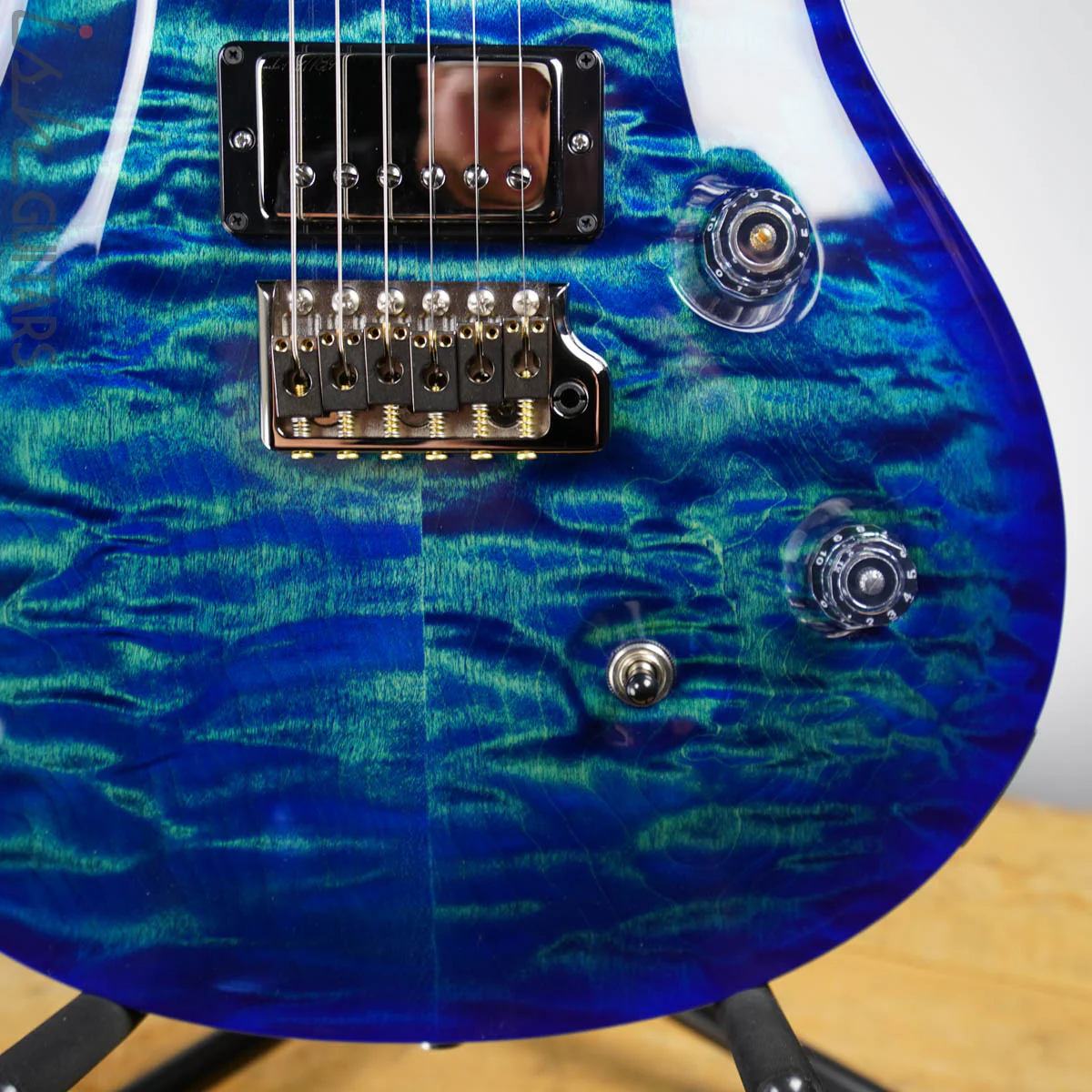 2020 Paul Reed Smith PRS Wood Library Custom 24 River Blue Blueburst Rosewood Neck - Image 4