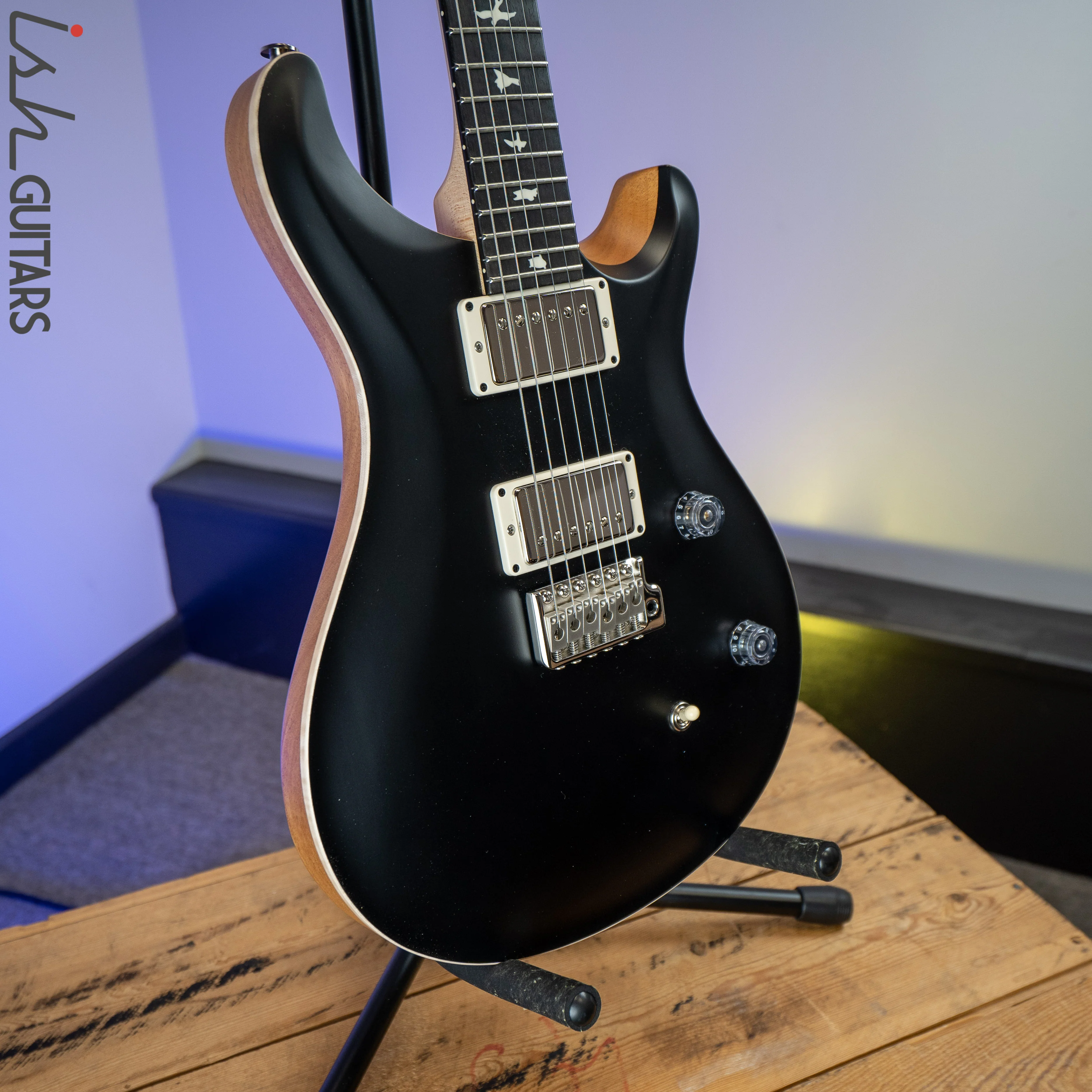 PRS CE 24 Satin Nitro 57/08 Ebony Fretboard Black - Image 5