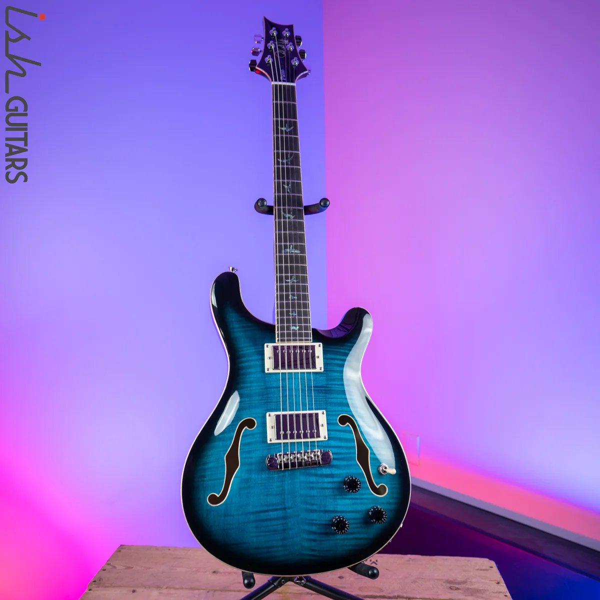 2020 PRS Paul Reed Smith SE Hollowbody II Piezo Peacock Blue - Image 2