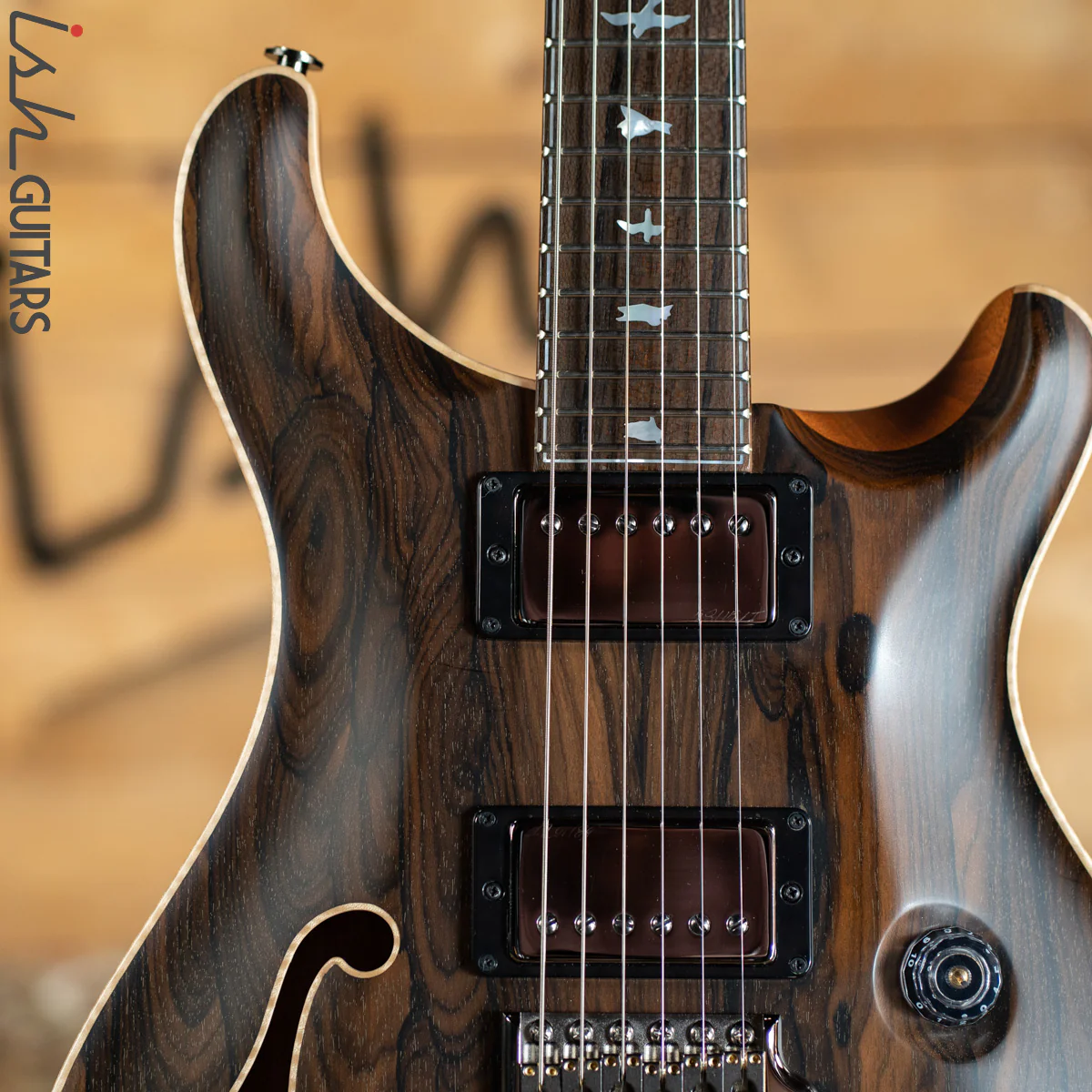 2020 PRS Private Stock Custom 24 Semi-Hollow Ziricote Satin - Image 3