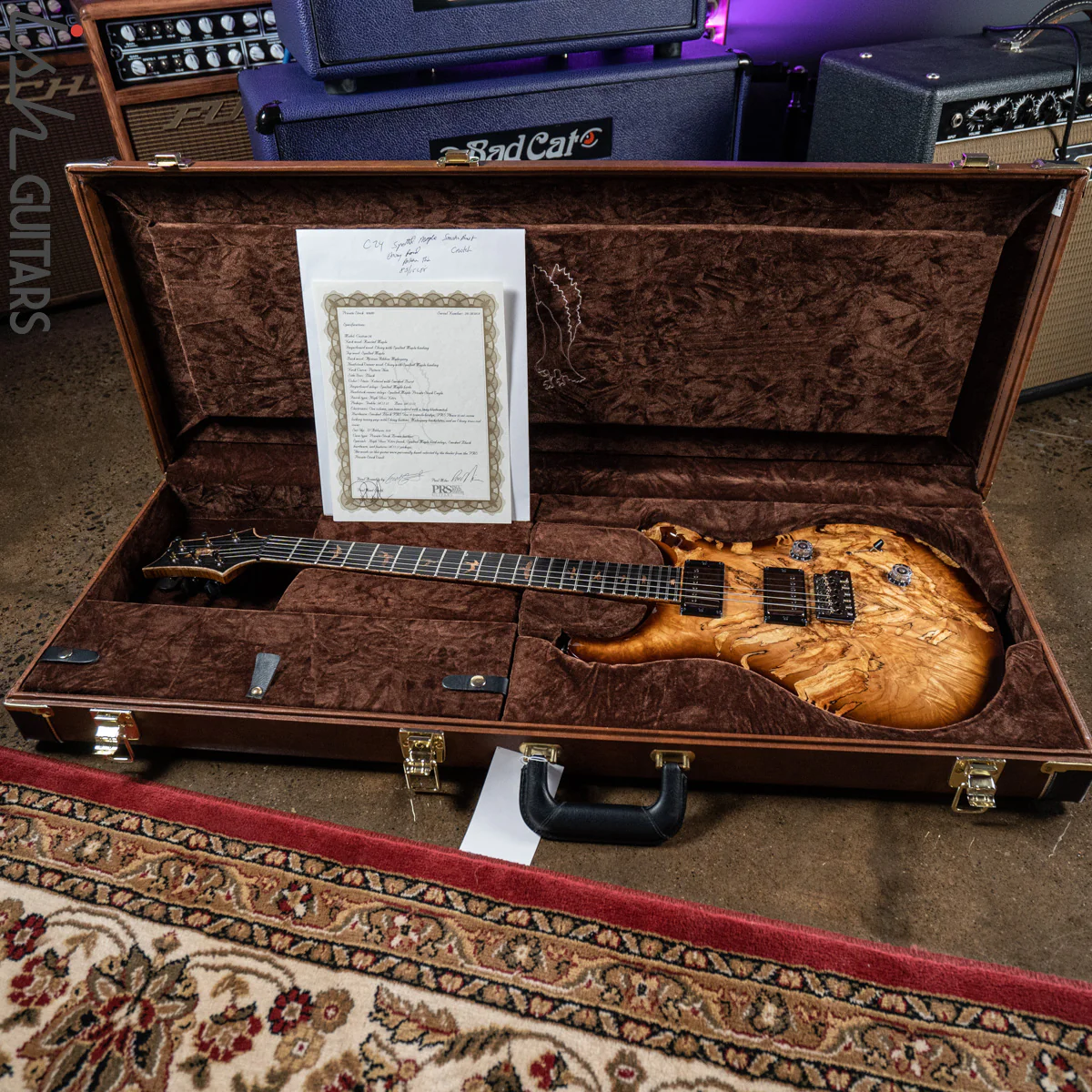 2020 PRS Private Stock Custom 24 Spalted Maple Smoked Burst - Image 16