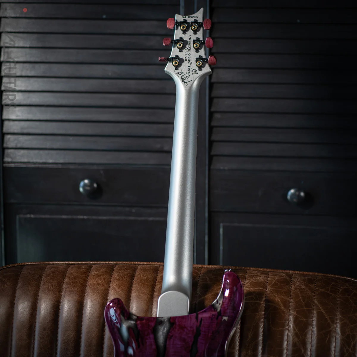 PRS Private Stock Hollowbody II Tremolo Piezo Spalted Maple Purple - Image 10
