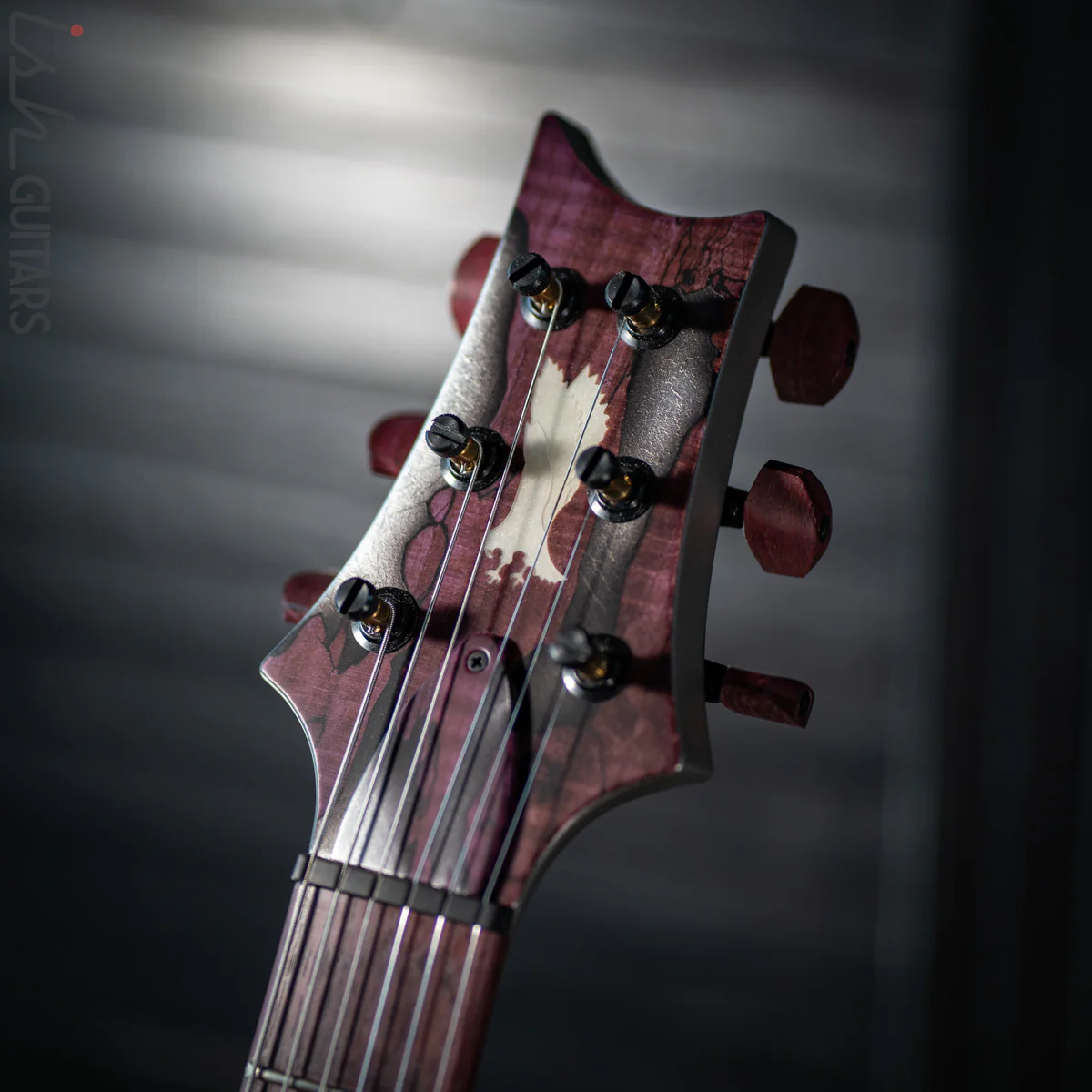 PRS Private Stock Hollowbody II Tremolo Piezo Spalted Maple Purple - Image 7